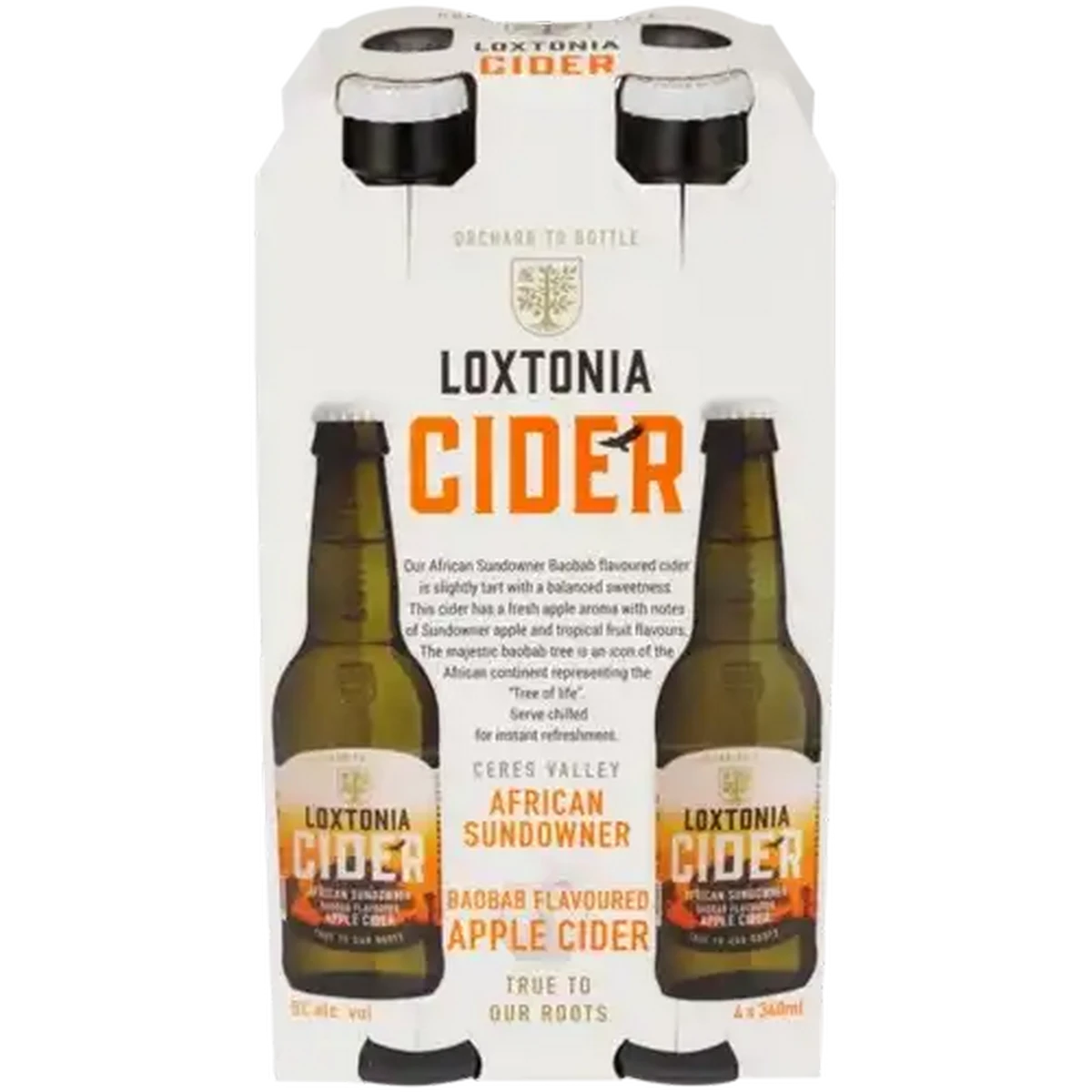 Checkers Sixty60 | Loxtonia African Sundown Cider Bottles 4 x 340ml