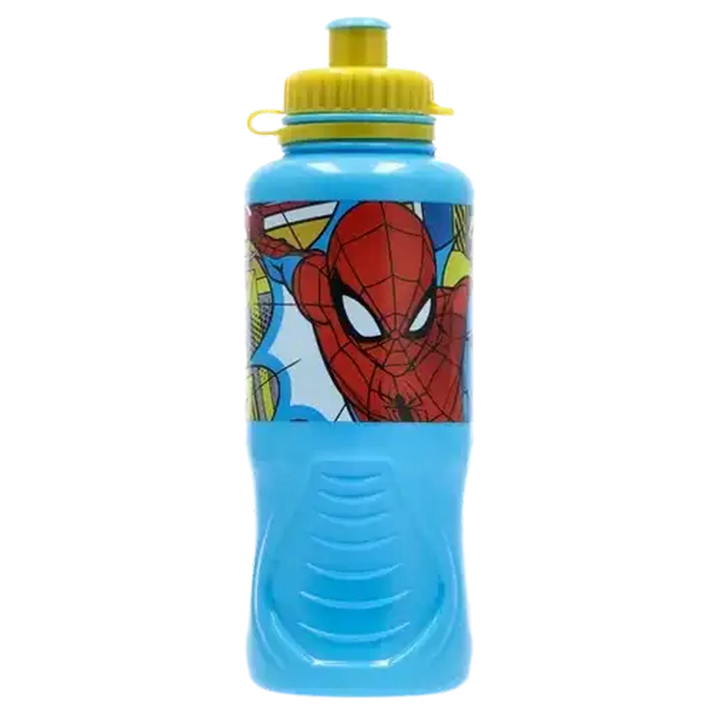 Spiderman Aluminum Water Bottle For Kids - 600ml BPA-Free Arachnid Grid Design