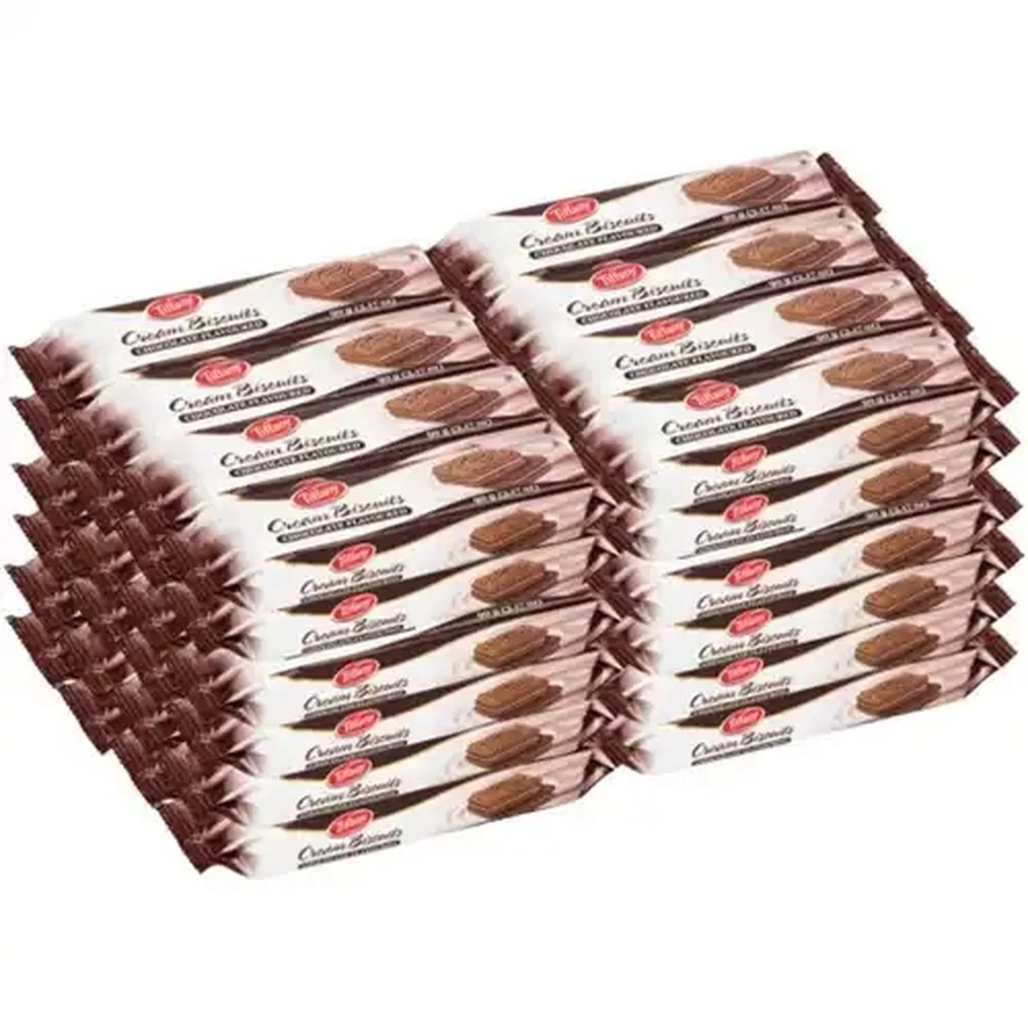 Image of Tiffany Chocolate Flavoured Cream Biscuits 48 x 90g