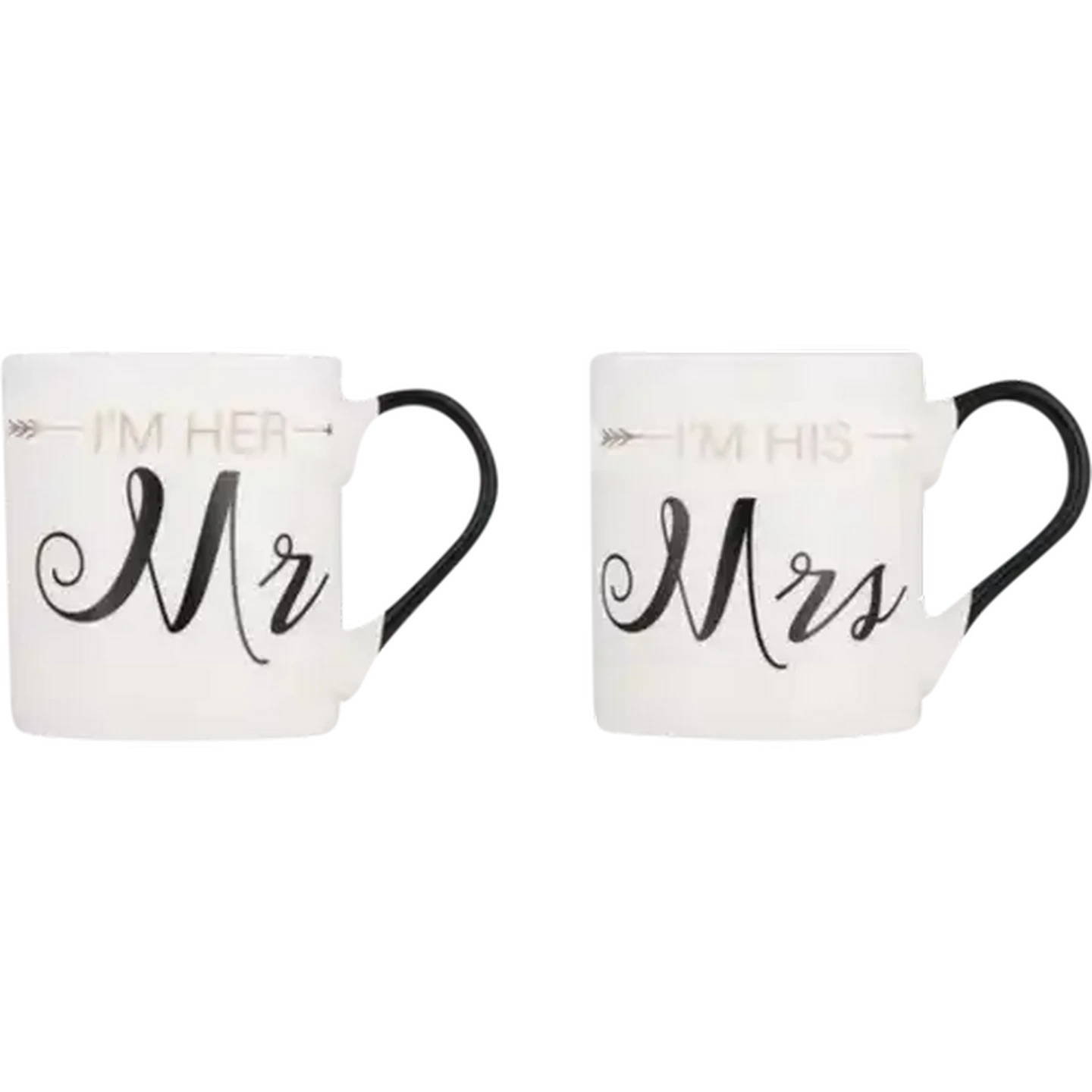 Checkers Sixty60 | His & Hers White & Black Coffee Mugs 2 Pack