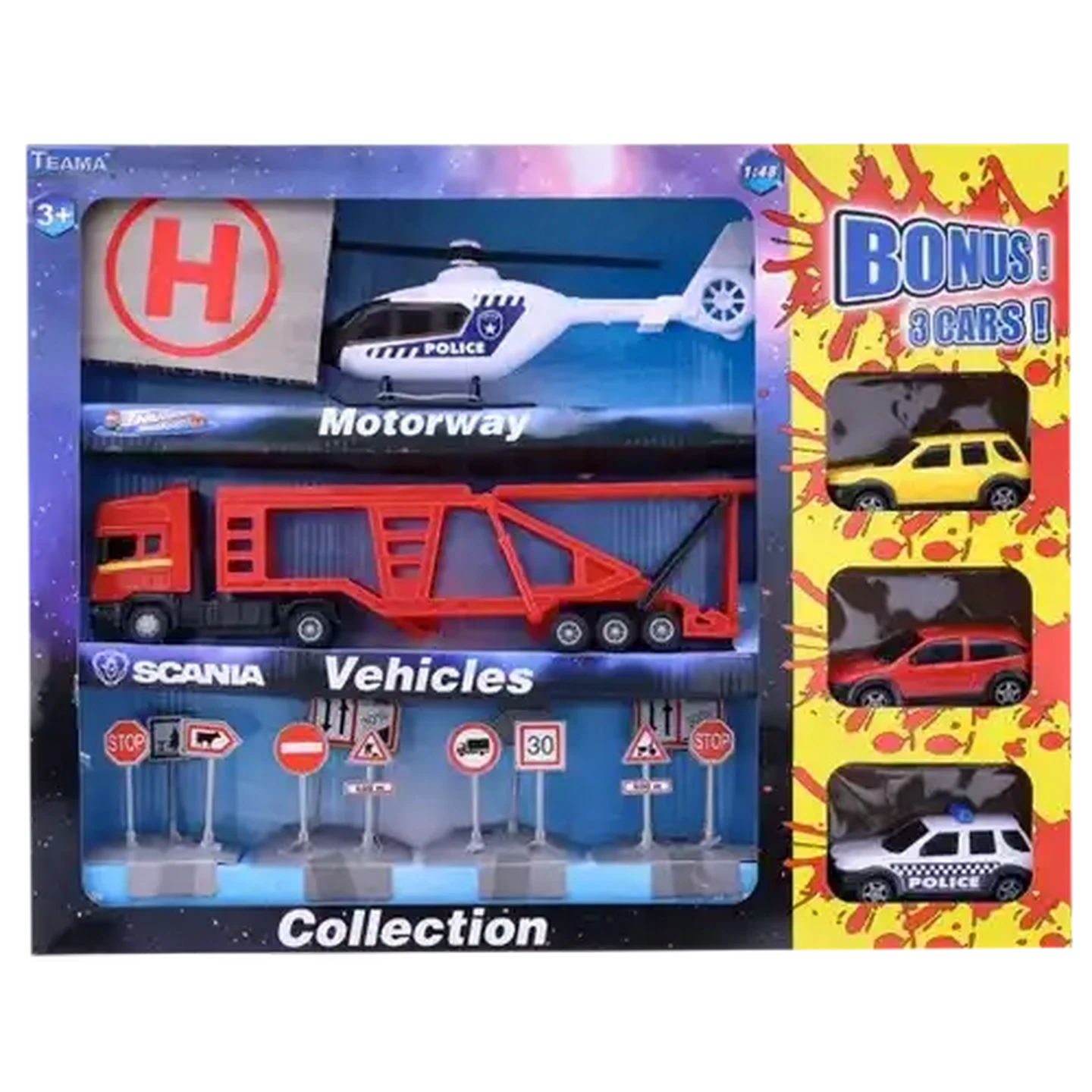 Checkers Sixty60 | Teama Motorway Car Set (Type May Vary)