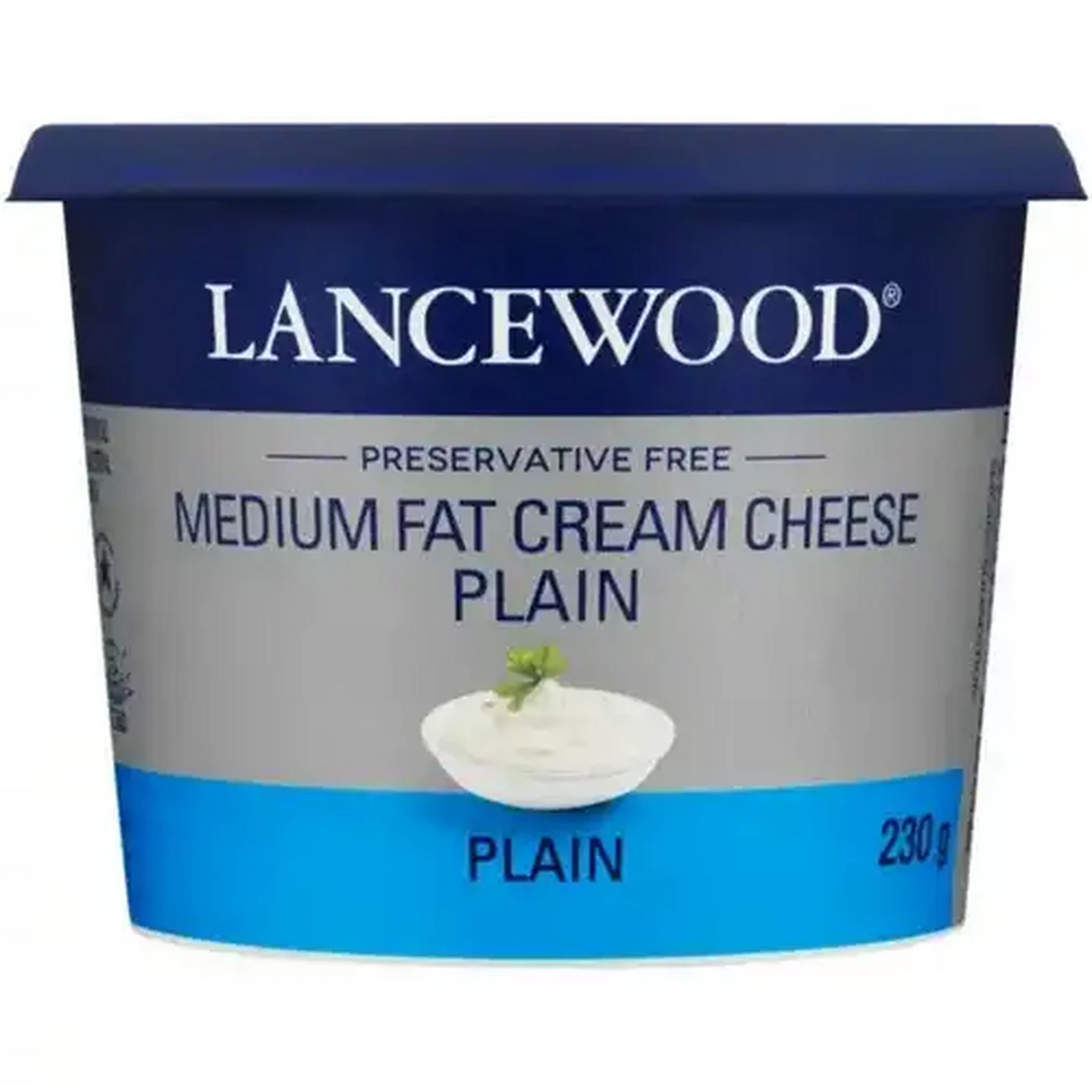 Image of LANCEWOOD Plain Medium Fat Cream Cheese 230g