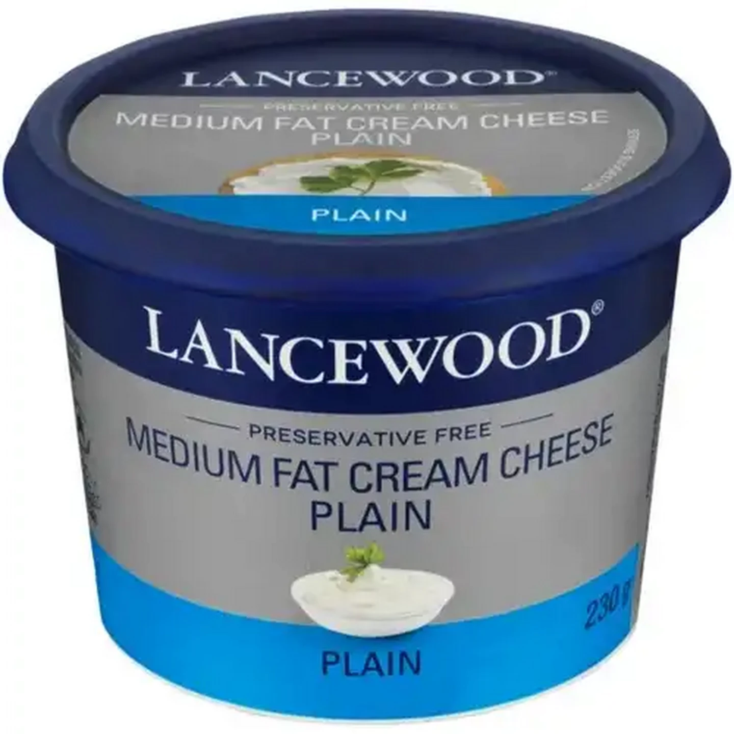 Image of LANCEWOOD Plain Medium Fat Cream Cheese 230g
