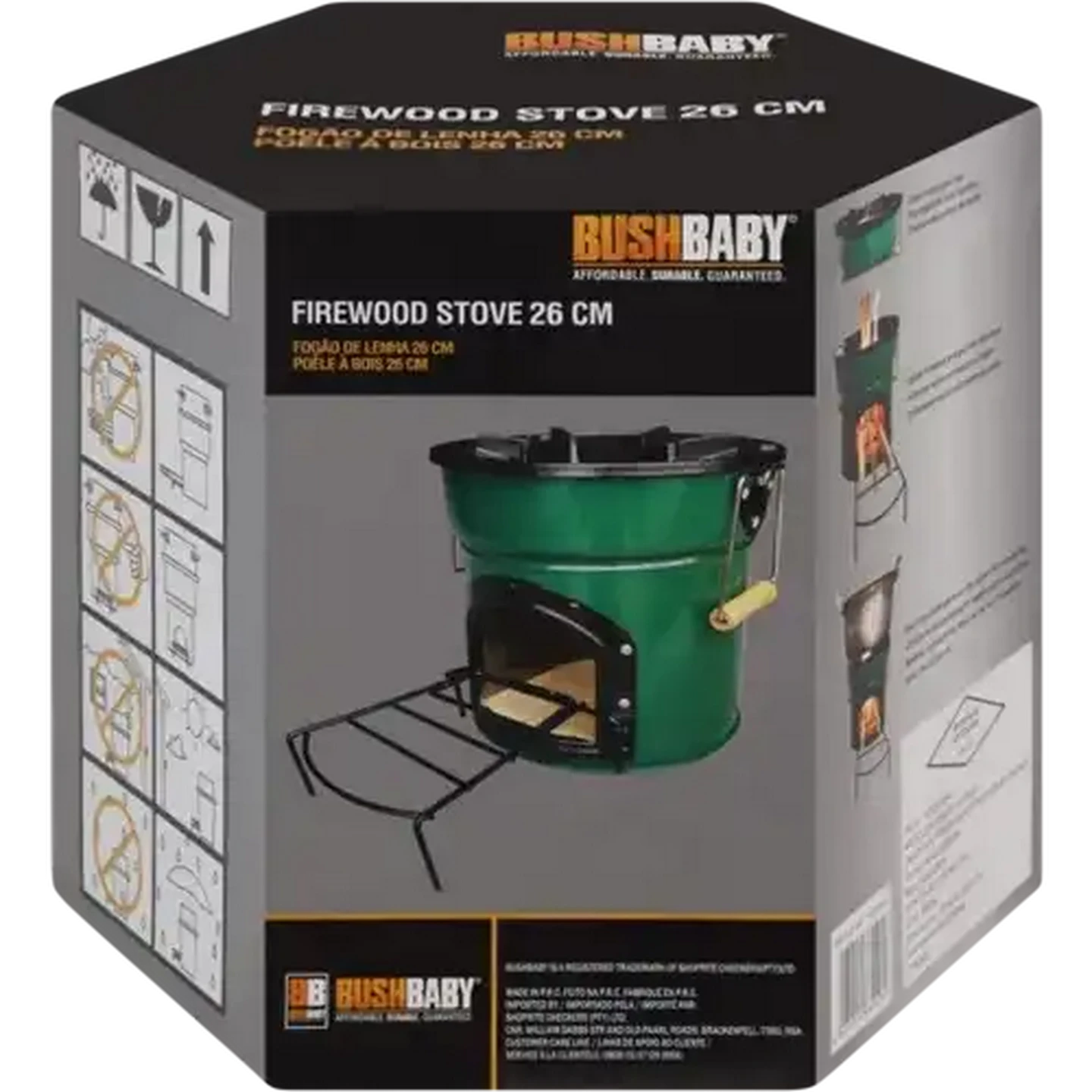 Checkers Sixty60 | Bush Baby Green Firewood Stove 26cm