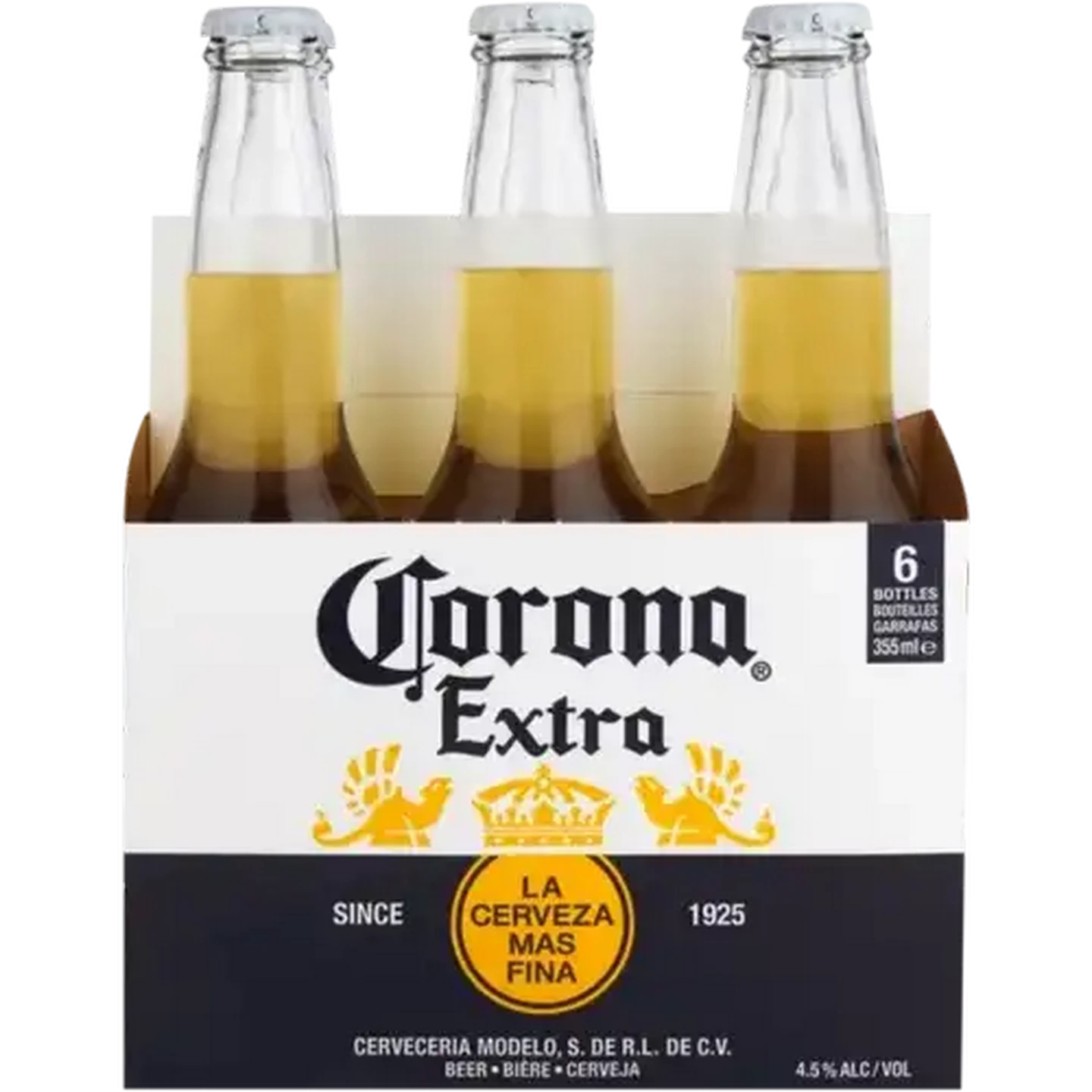 Image of Corona Extra Beer Bottles 6 x 355ml