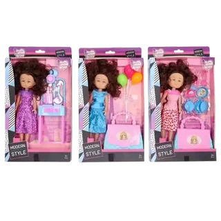 Fashion Girl Boxed Doll With Accessories 24cm (Design May Vary)