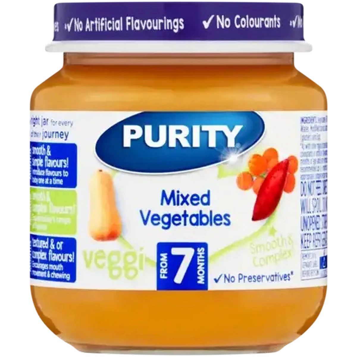 Checkers Sixty60 | PURITY From 7 Months Mixed Vegetables Veggi 125ml