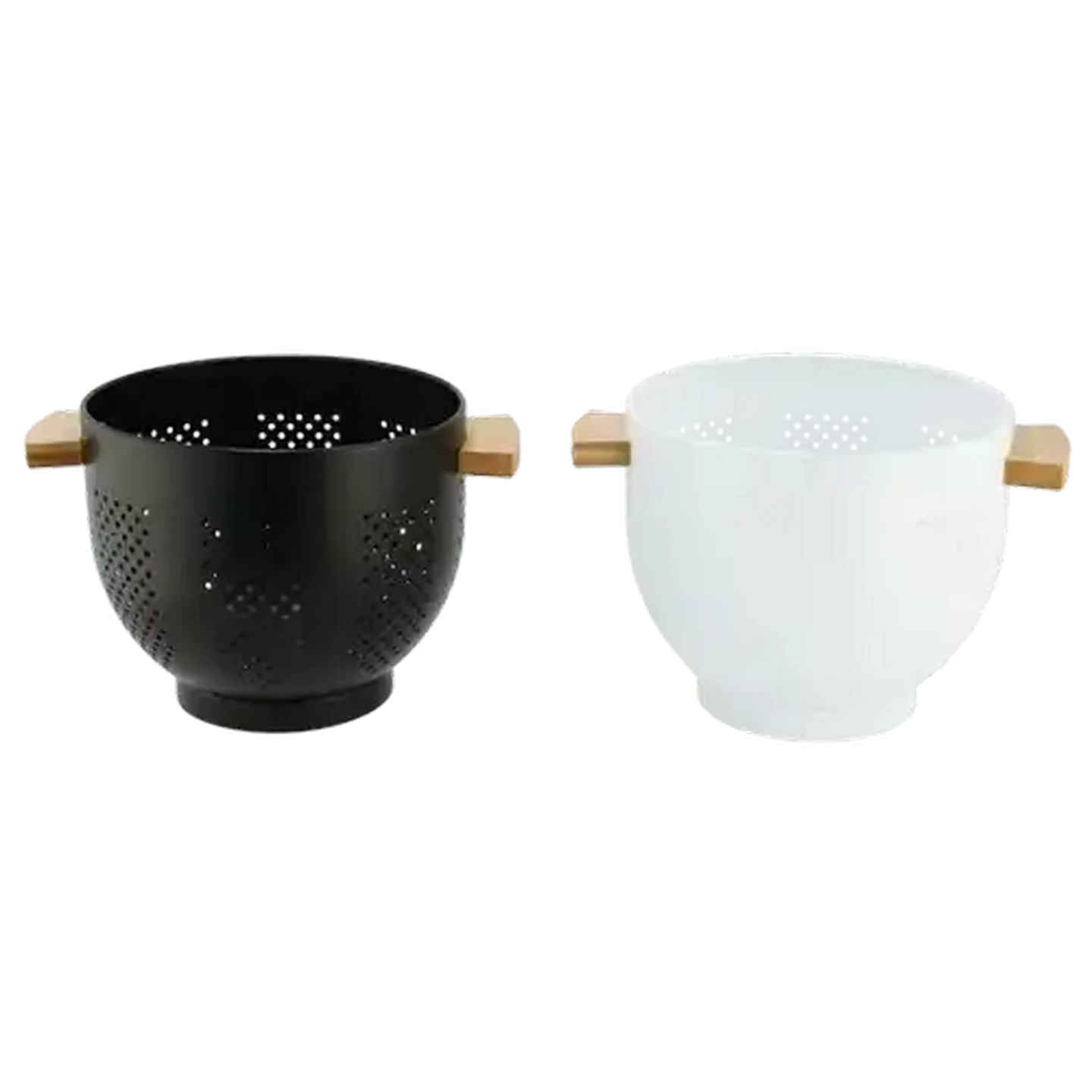Black And White Collander Jet Home Black Stainless Steel Colander