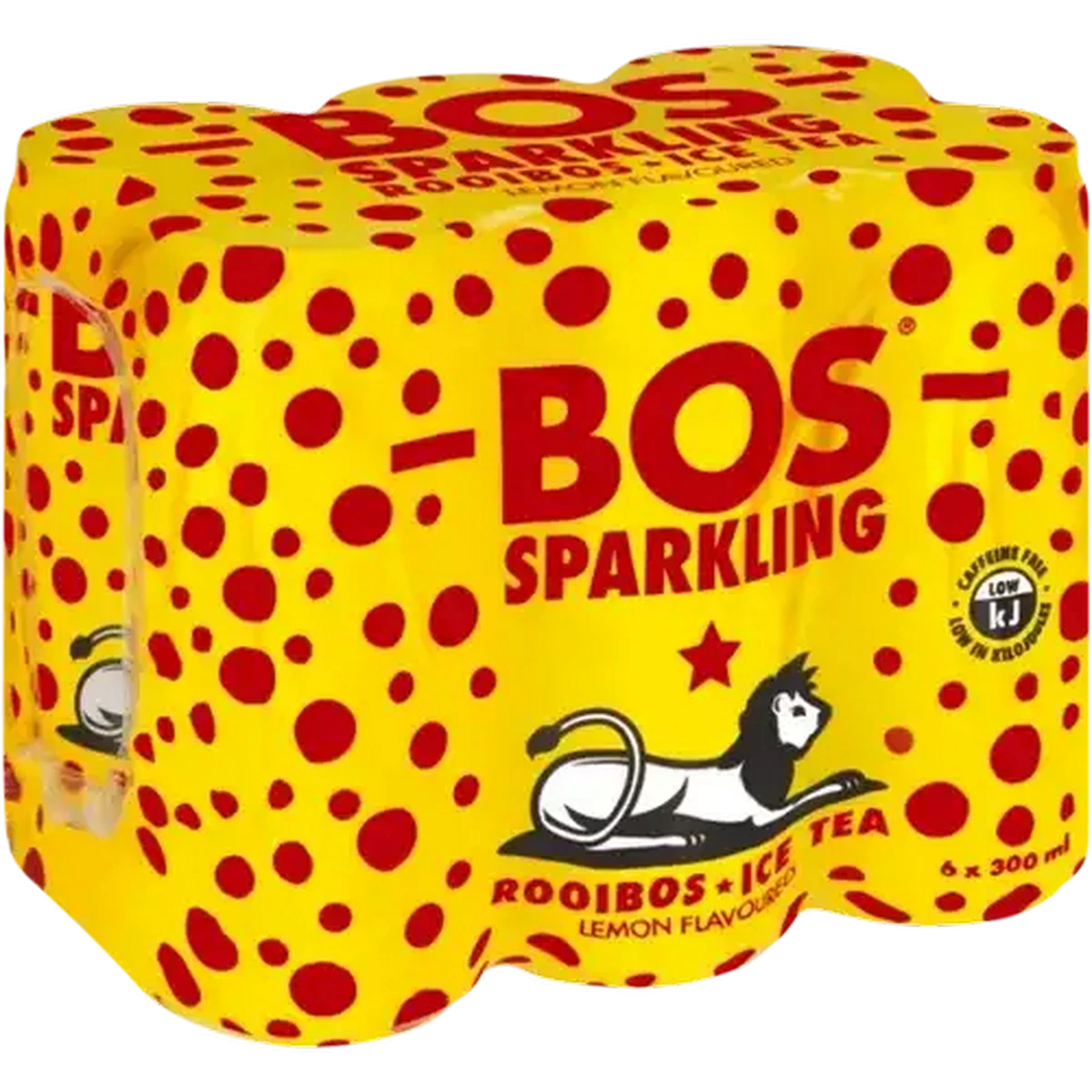 Checkers Sixty60 | BOS Lemon Flavoured Sparkling Rooibos Ice Tea 6 x 300ml