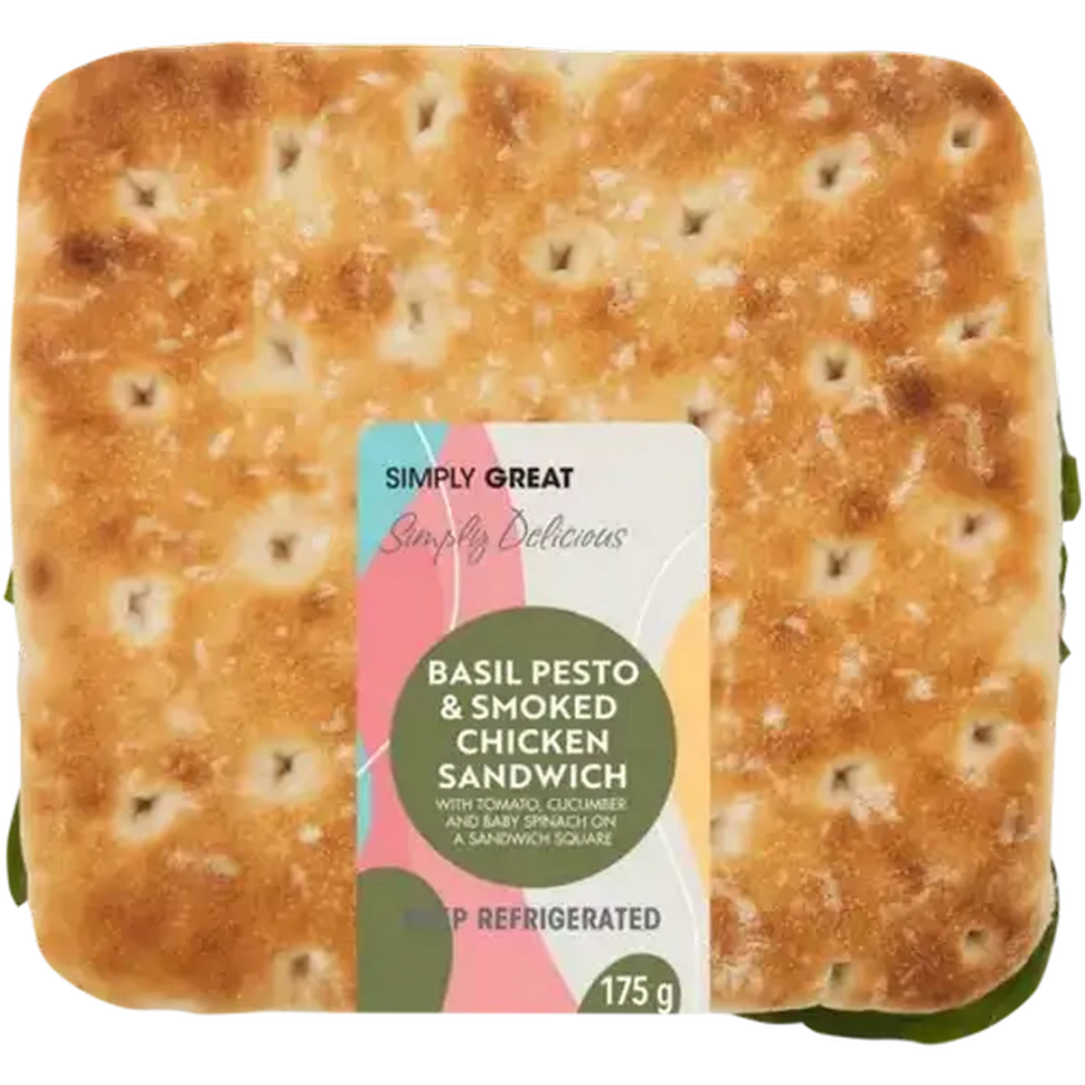 Checkers Sixty60 | Simply Great Basil Pesto & Smoked Chicken Sandwich 175g