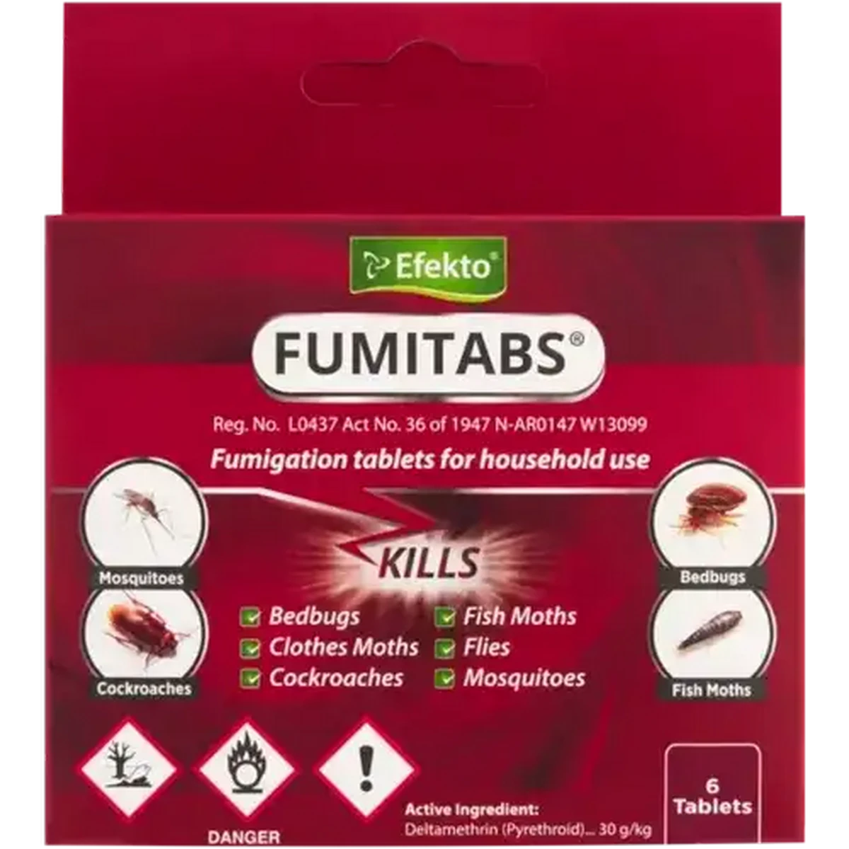 Checkers Sixty60 | Efekto Fumitabs Fumigation Insecticide Tablets 6 Pack