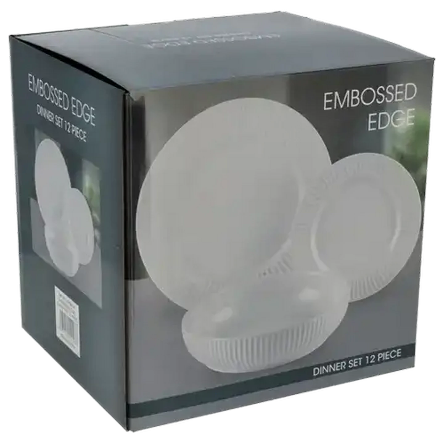 Checkers Sixty60 | Embossed Edge White Dinner Set 12 Piece