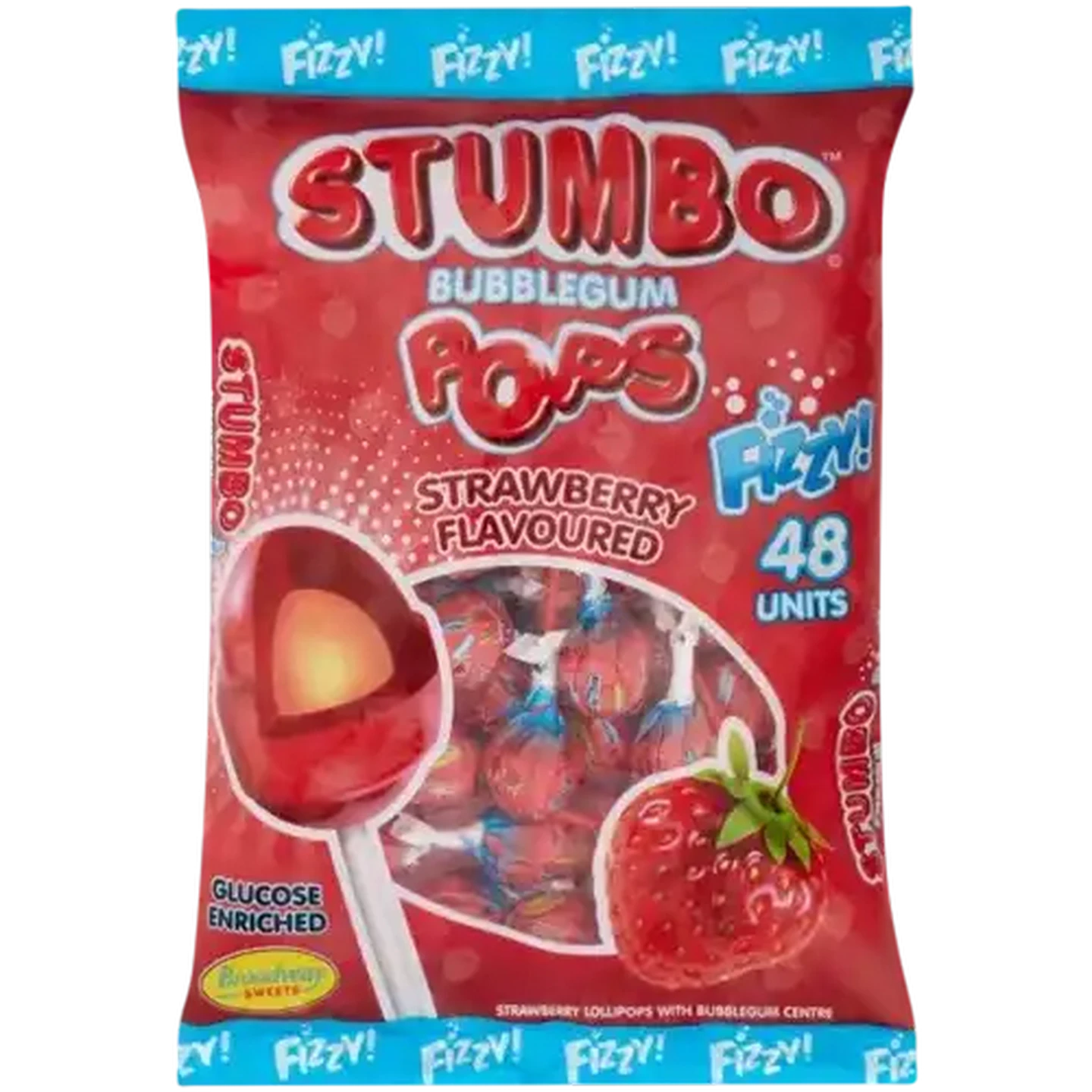 Checkers Sixty60 | Stumbo Strawberry Flavoured Bubblegum Pops 48 Pack