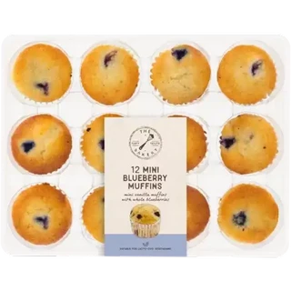 The Bakery Mini Blueberry Muffins 12 Pack