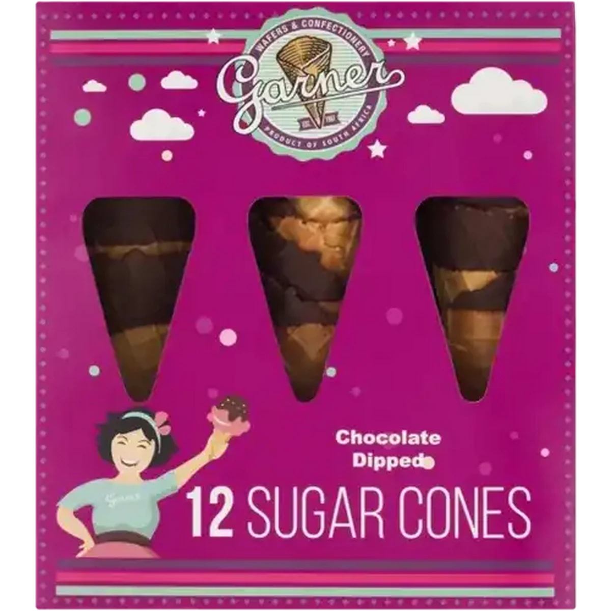Checkers Sixty60 | Garner Chocolate Dipped Sugar Cones 12 Pack
