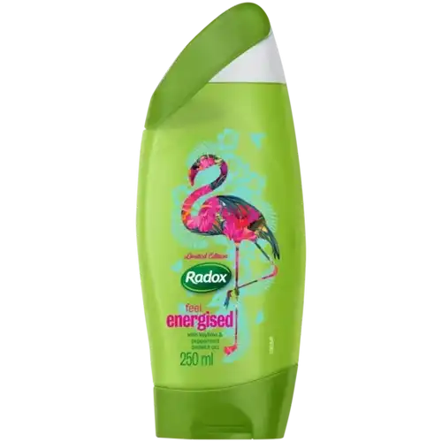 Radox Shower Gel Nourishing 250 Ml – Mit Sheabutter & Ingwer, Pflegende Duschcreme