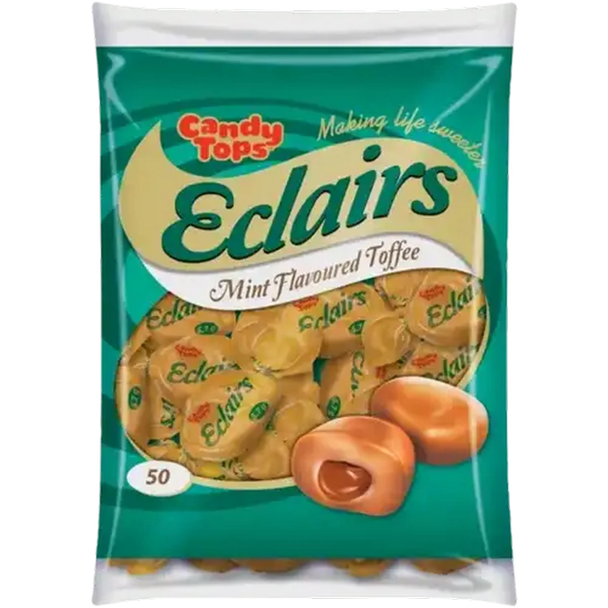 Checkers Sixty60 | Candy Tops Eclairs Mint Flavoured Toffee 50 Pack