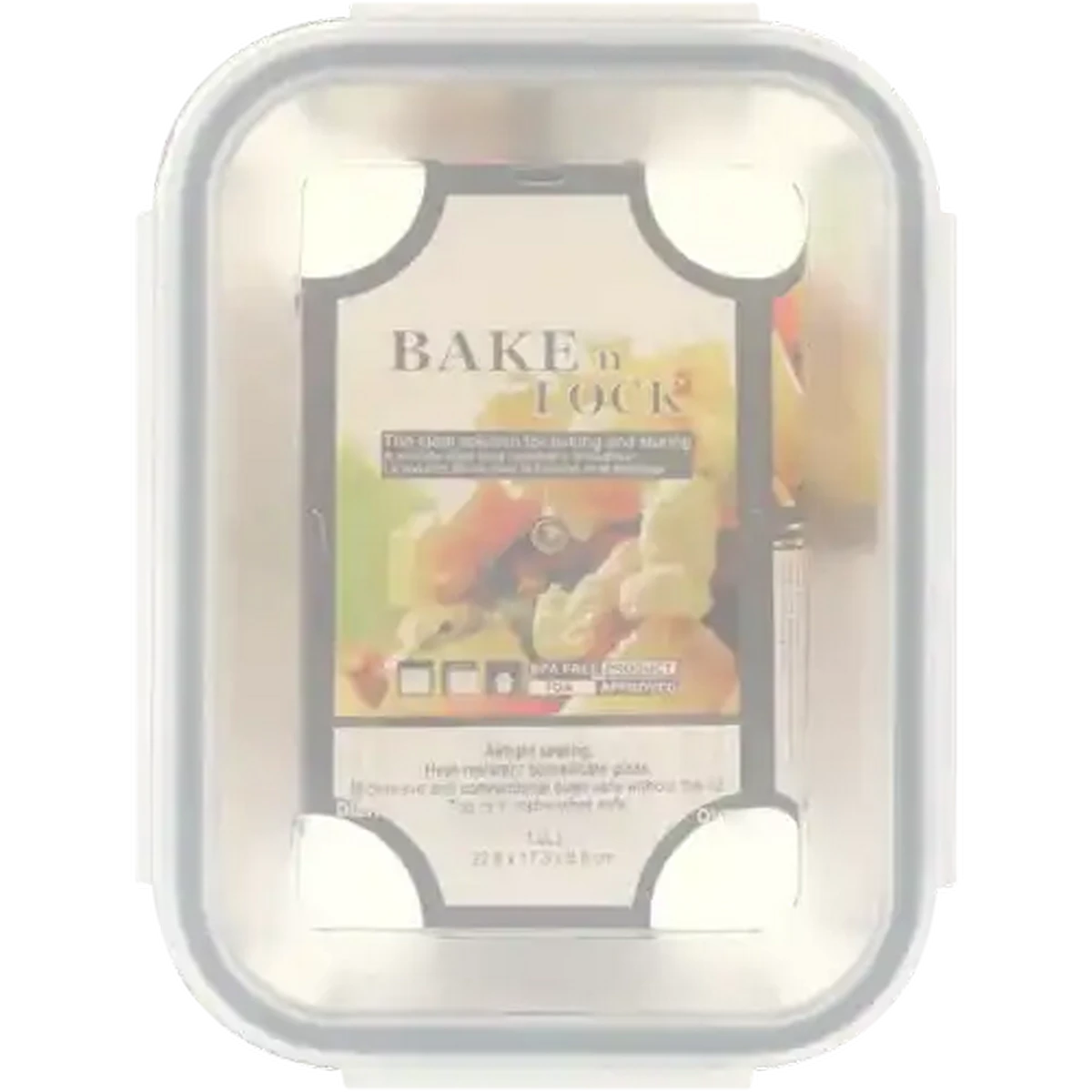 Checkers Sixty60 | Bake n Lock Rectangular Glass Storage Container 1.8L