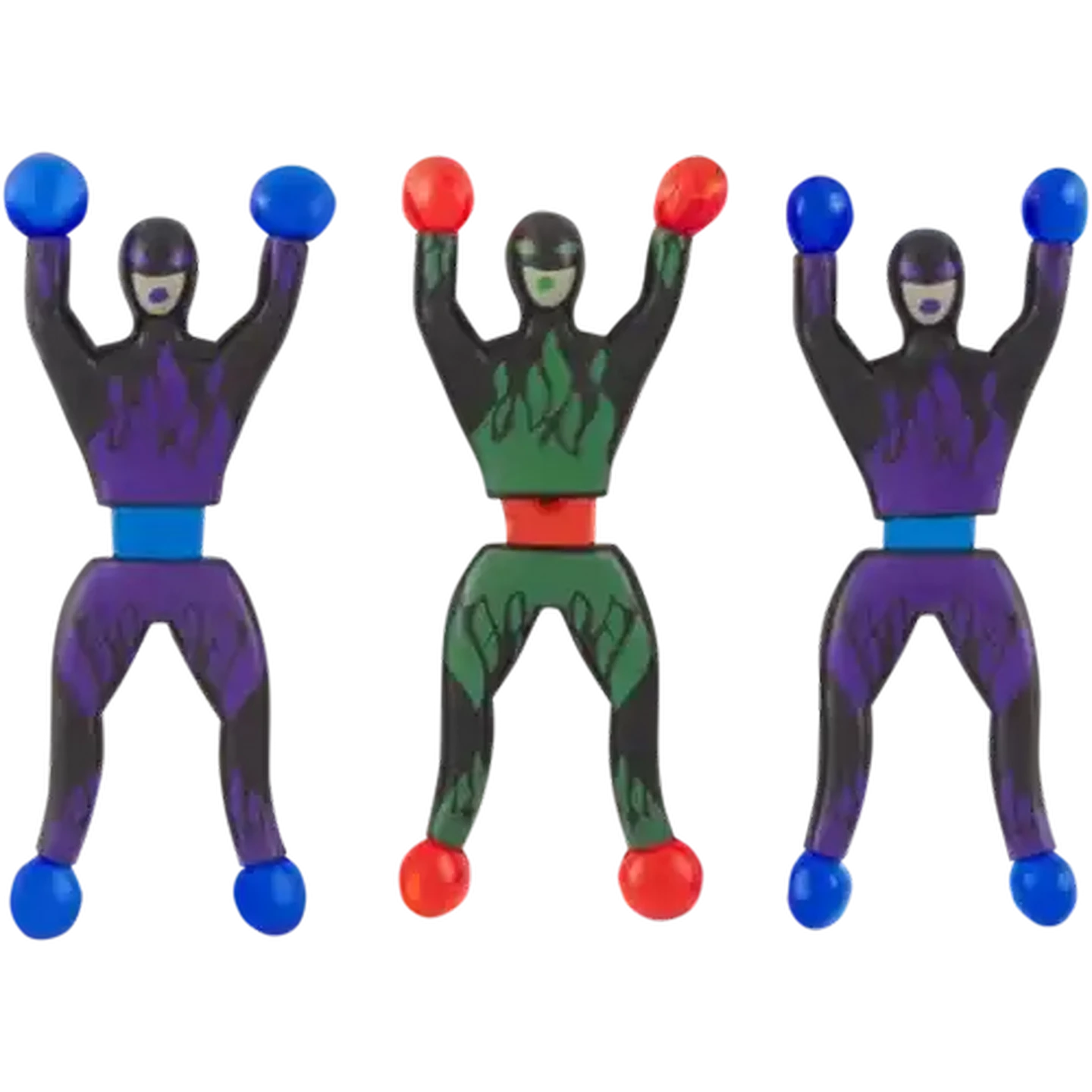 Checkers Sixty60 | Sticky Wall Ninja Figurines 3 Pack (Type May Vary)