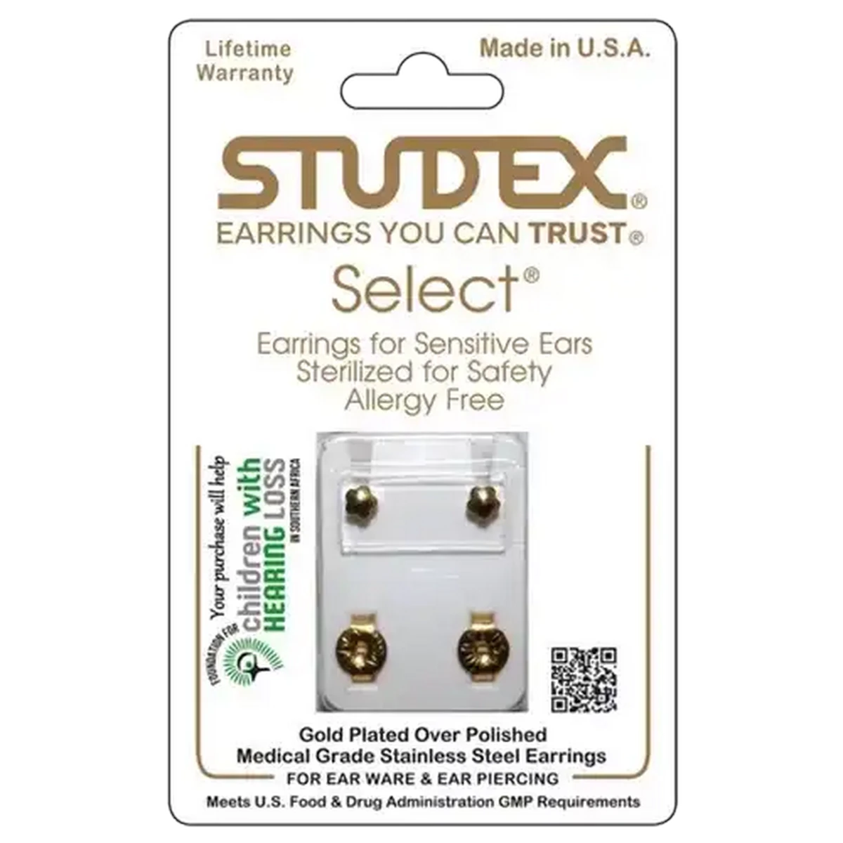 Checkers Sixty60 | STUDEX Select Gold Plated Regular Flower Earrings