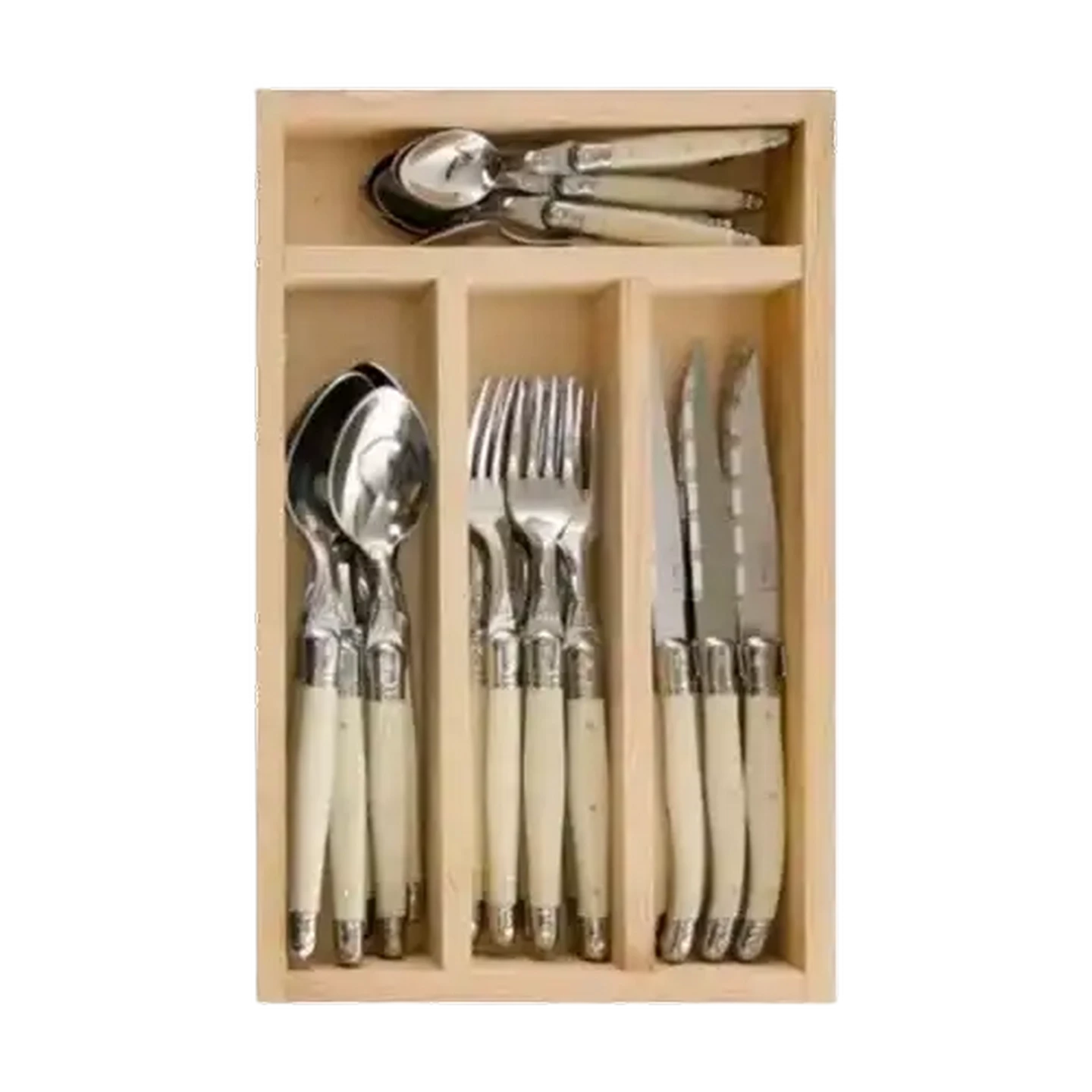 Checkers Sixty60 | Laguiole Ivory Cutlery Set 24 Piece