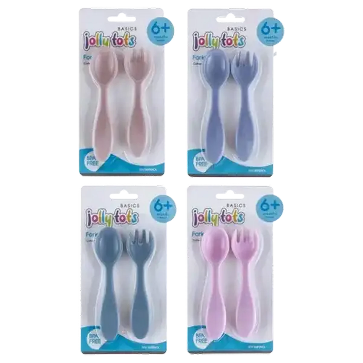 Checkers Sixty60 | Jolly Tots Fork & Spoon Set 6 Months + (Colour May Vary)