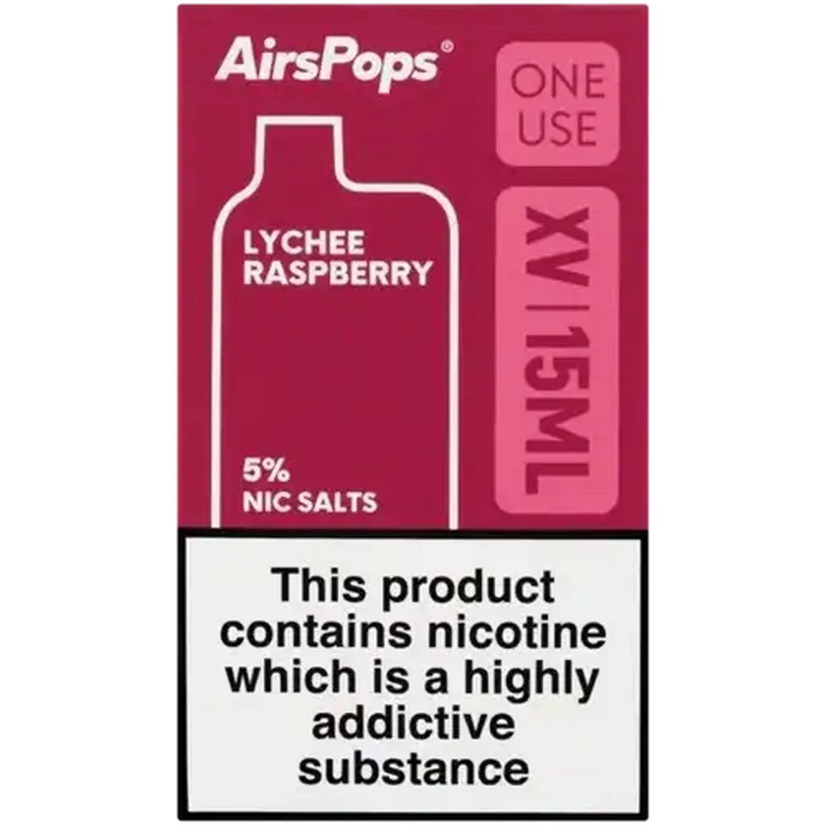 Checkers Sixty60 | AirsPops ONE USE XV Lychee Raspberry 5% Rechargeable ...