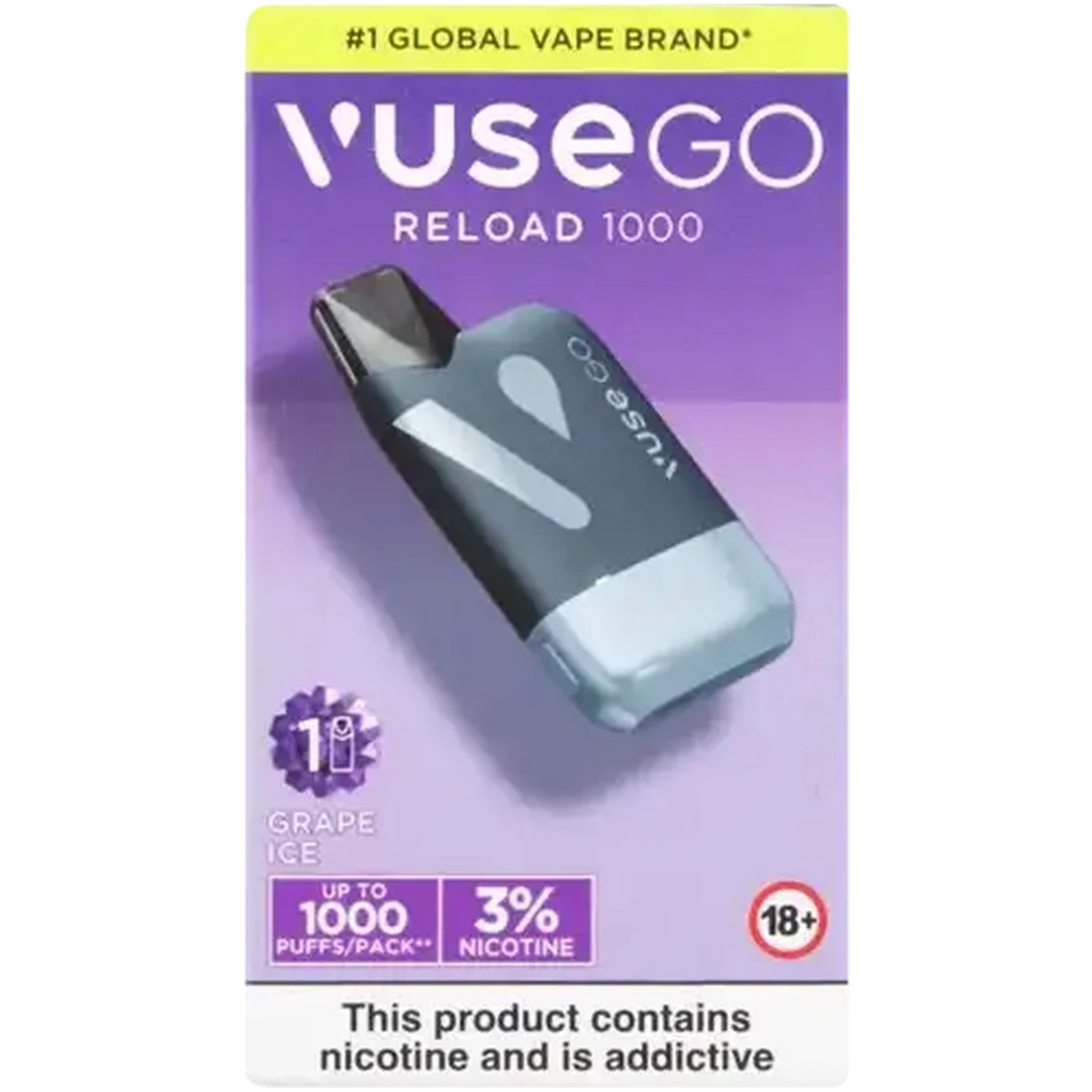 Vuse Go 3 Flashes Vuse Go Reload 1000 Pod Kit