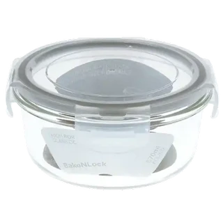 Checkers Sixty60 | Bake n Lock Grey Divided Glass Storage Container 1L
