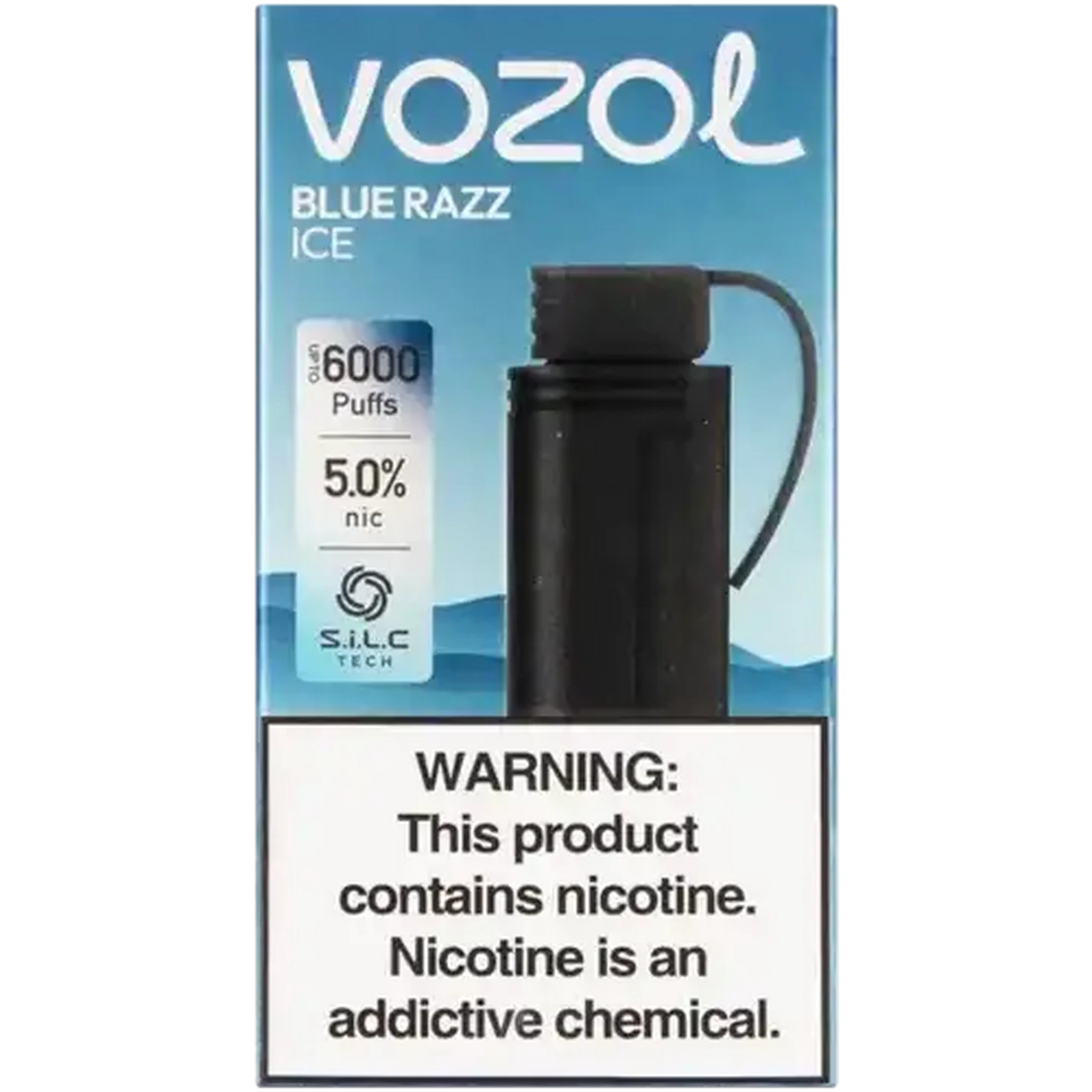 Checkers Sixty60 | Vozol Gear 6000 Blue Razz Ice 5.0% Prefilled