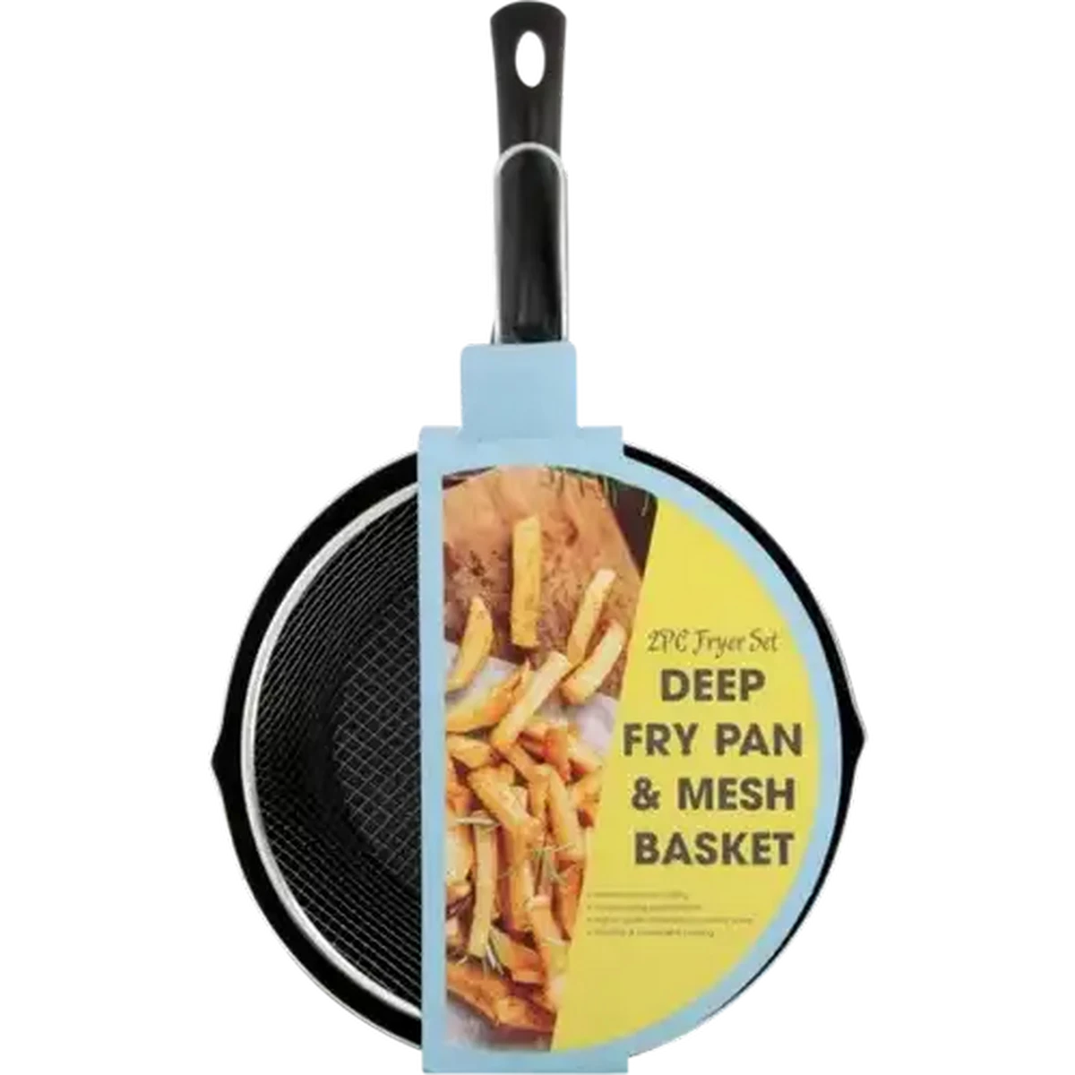 Checkers Sixty60 | Deep Fry Pan & Mesh Basket Set 2-Piece (Colour May Vary)