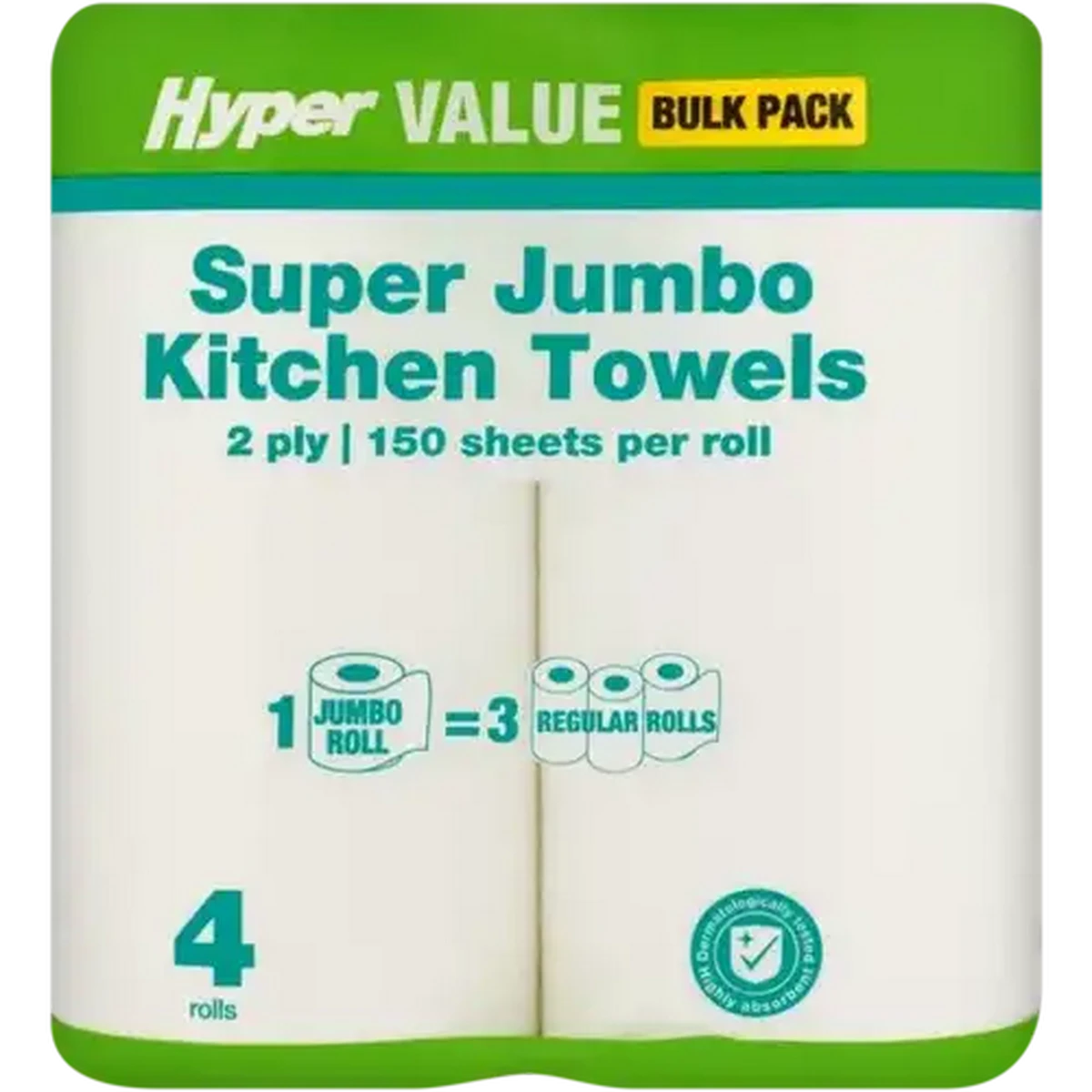 Checkers Sixty60 | Hyper Value Super Jumbo Kitchen Towels 4 Pack