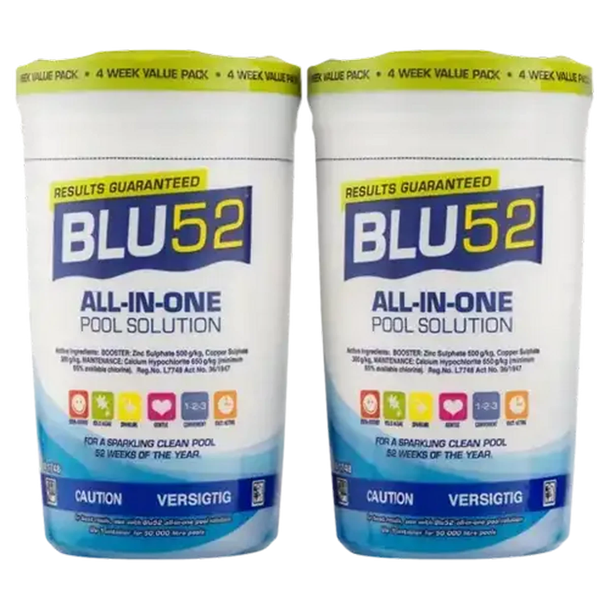 Checkers Sixty60 | BLU52 All-in-One Pool Solution Value Pack 2 x 1.2kg