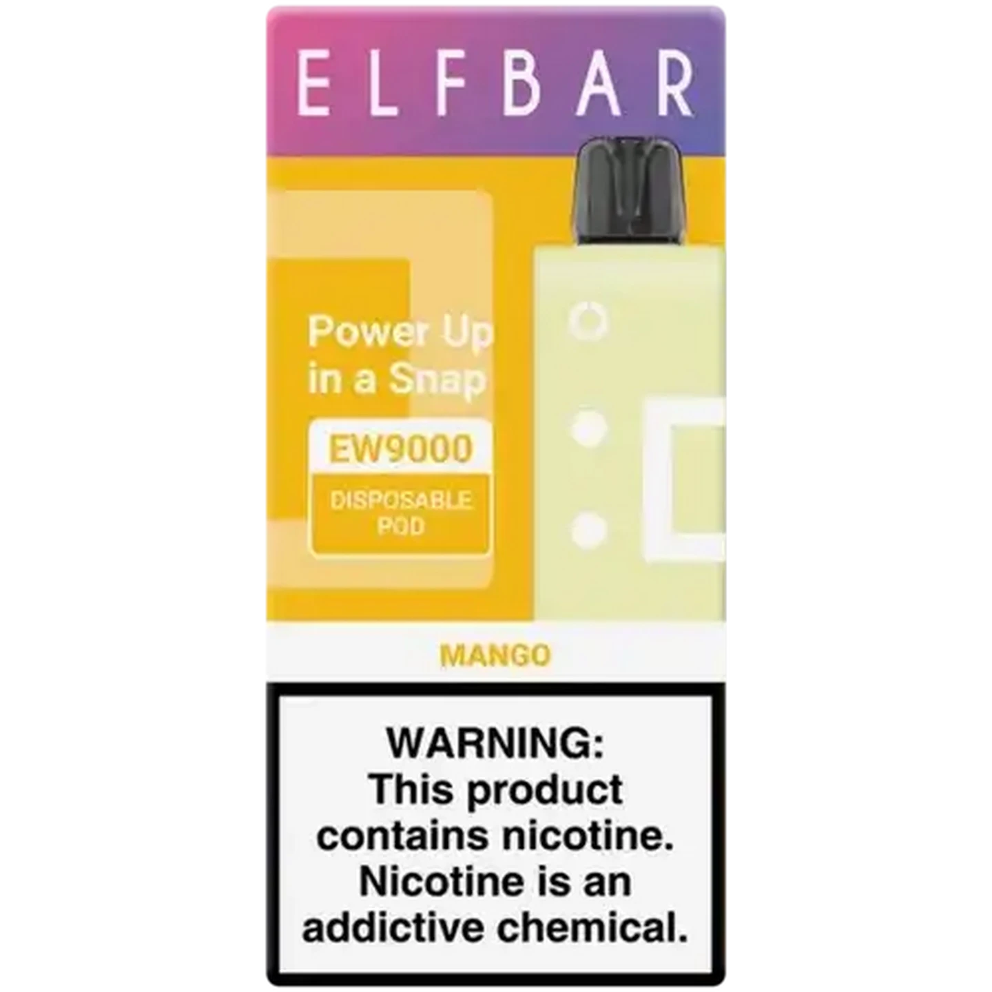 Checkers Sixty60 | ELFBAR Mango 5% EW9000 Disposable Pod 1s (Non