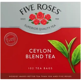 Five Roses Ceylon Blend Tagless Tea Bags 102 Pack