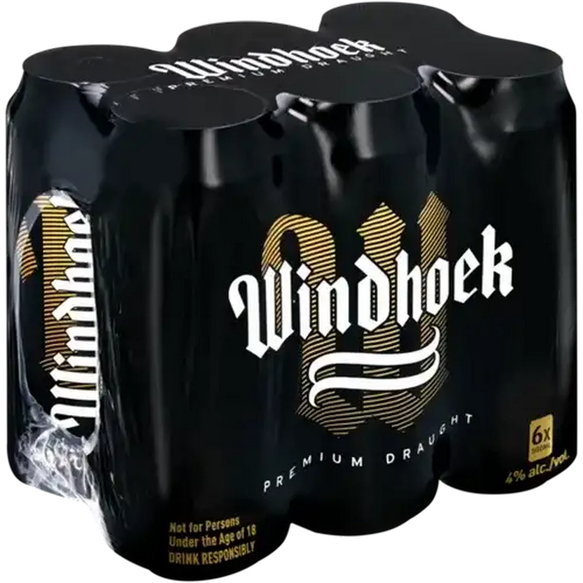 Checkers Sixty60 | Windhoek Premium Draught Beer Cans 6 x 500ml