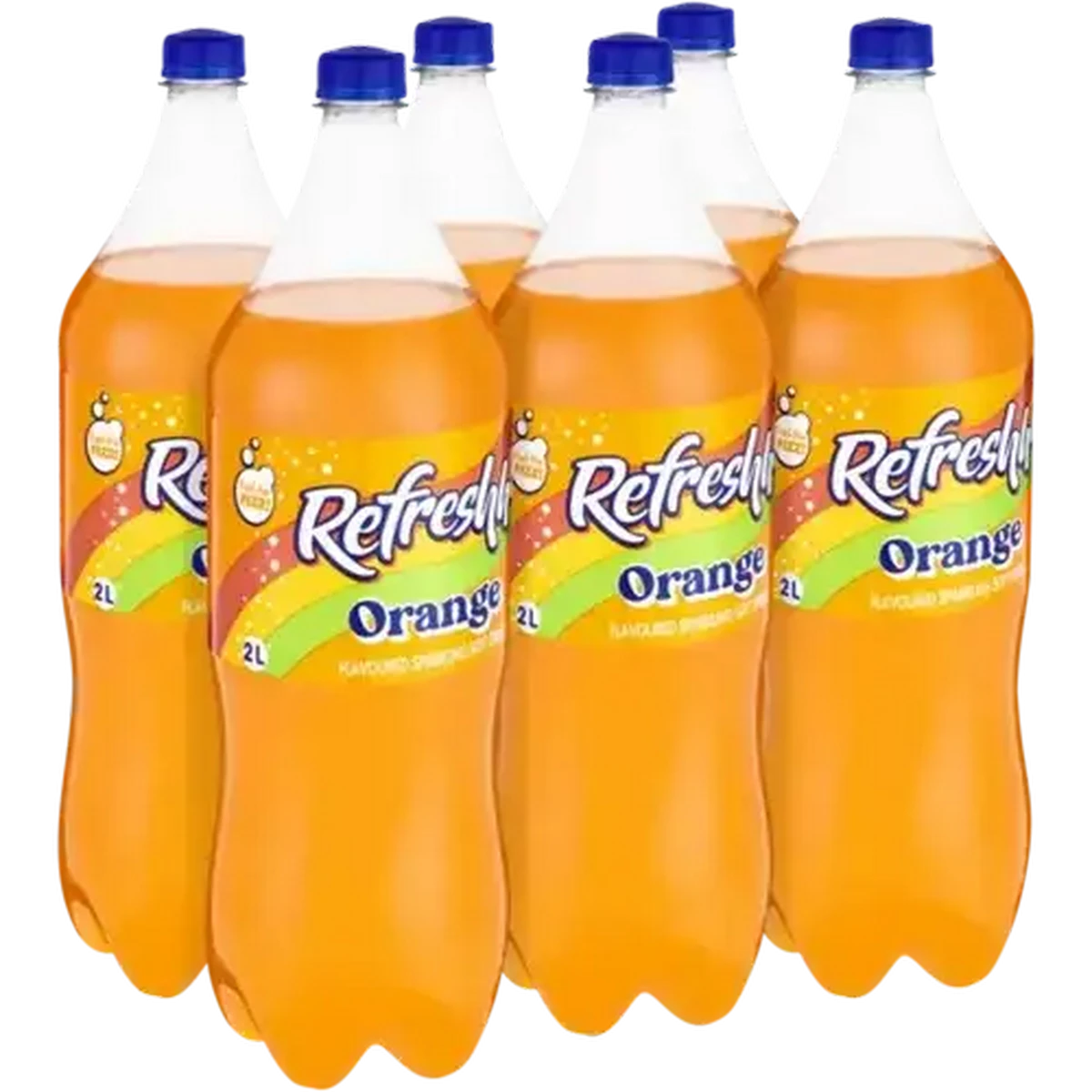 Checkers Sixty60 | Refreshhh Orange Flavoured Sparkling Soft Drink 6 x 2L