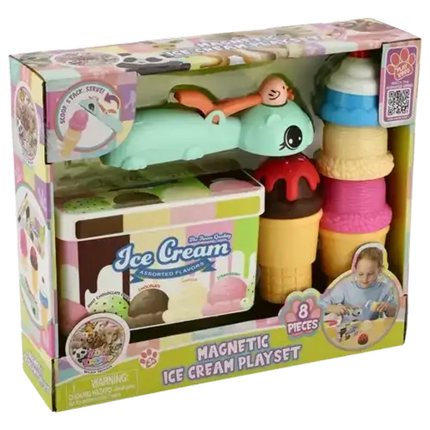 Checkers Sixty60 | Zoo Troop Magnetic Ice Cream Playset 8 Piece
