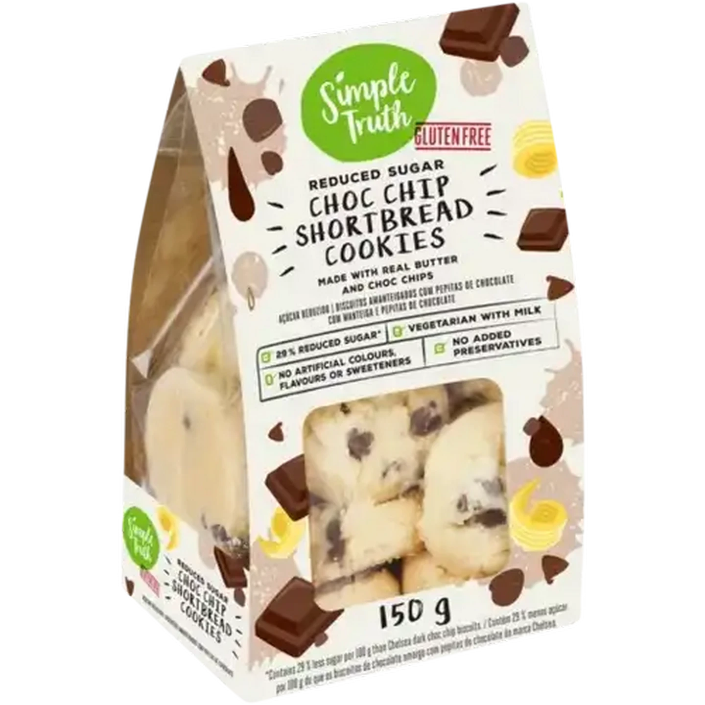 Checkers Sixty60 | Simple Truth Reduced Sugar Choc Chip Shortbread
