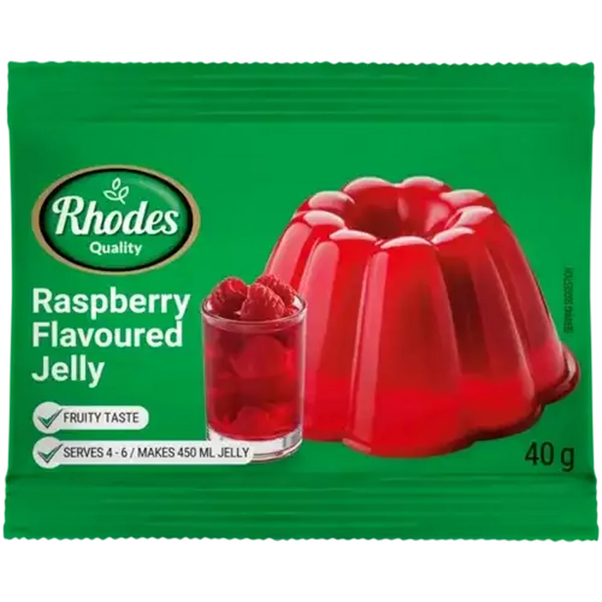 Checkers Sixty60 | Rhodes Quality Raspberry Flavoured Jelly 40g