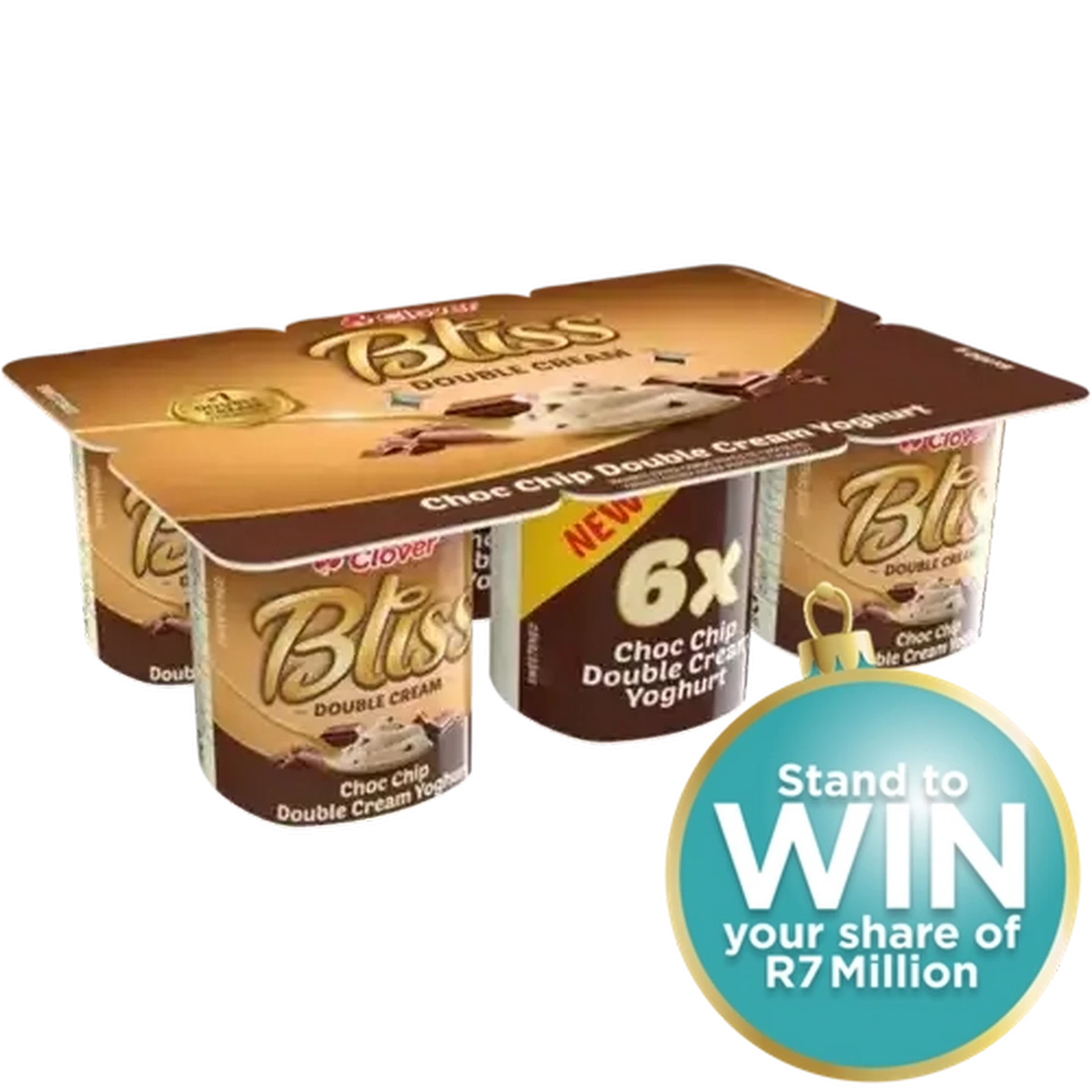 Checkers Sixty60 | Clover Bliss Choc Chip Double Cream Yoghurt 6 x