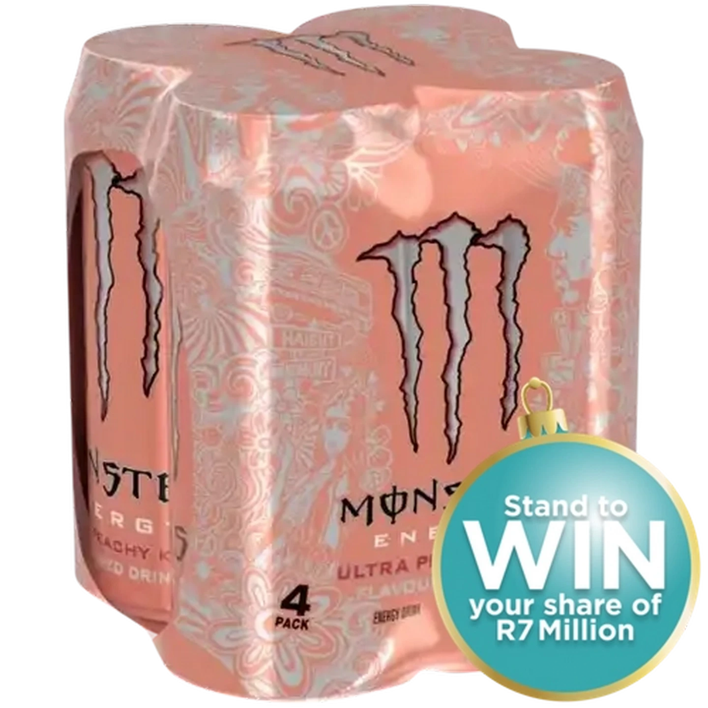 きなこ Checkers Sixty60 | Monster Ultra Peachy Keen Flavoured Zero Sugar