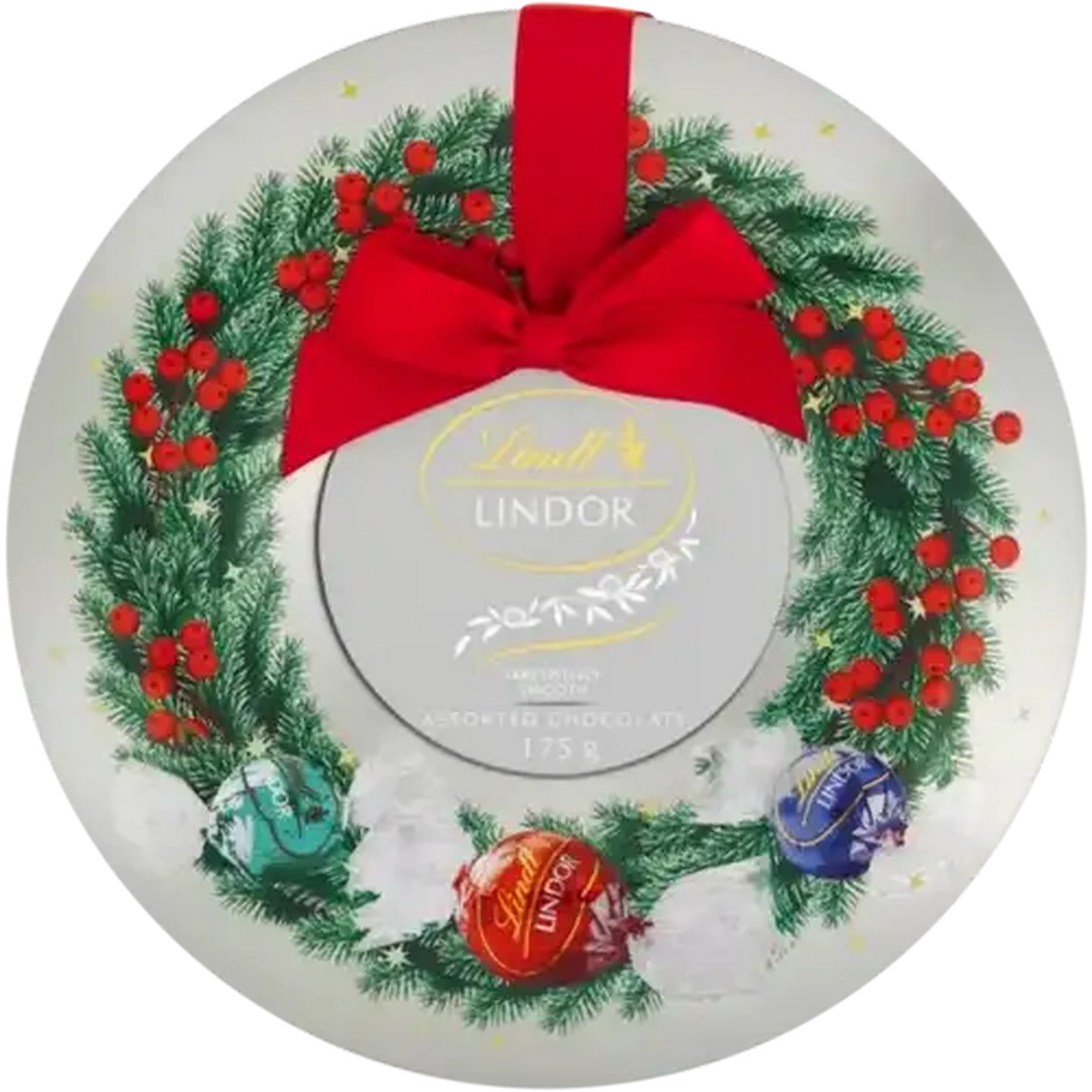 Checkers Sixty60 | Lindt LINDOR Assorted Wreath Silver Christmas