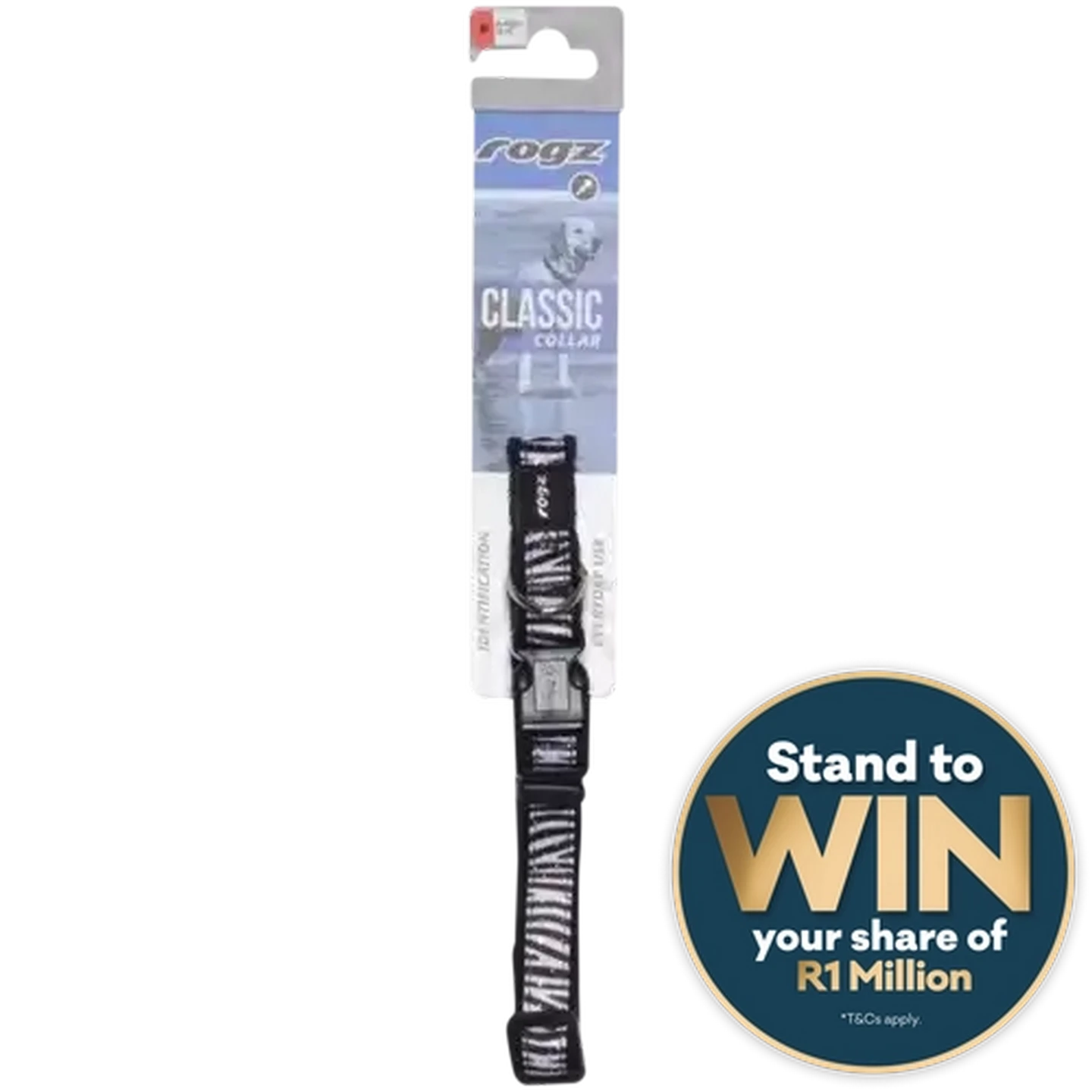 Checkers Sixty60 | Rogz Medium Zebra Fashion Classic Dog Collar