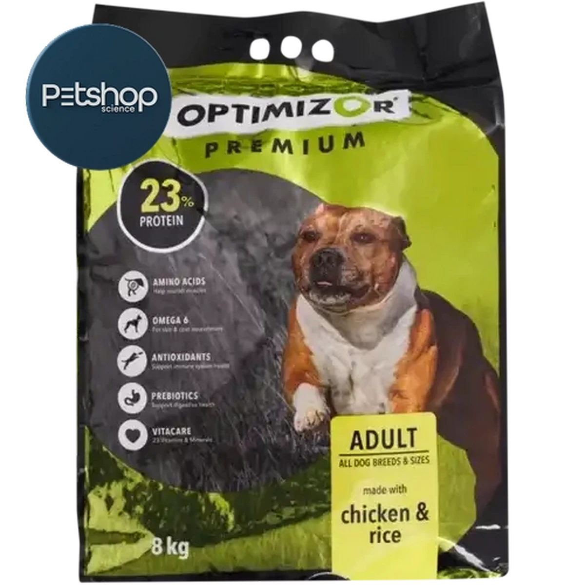 Checkers Sixty60 | Optimizor Premium Chicken & Rice Adult Dry Dog Food 8kg