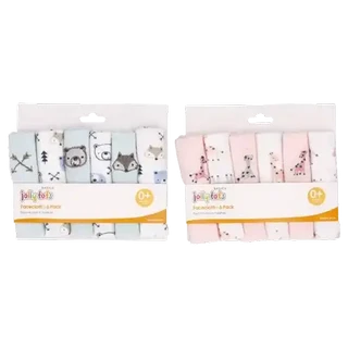 Checkers Sixty60 | Jolly Tots Velour Printed Facecloth 6 Pack