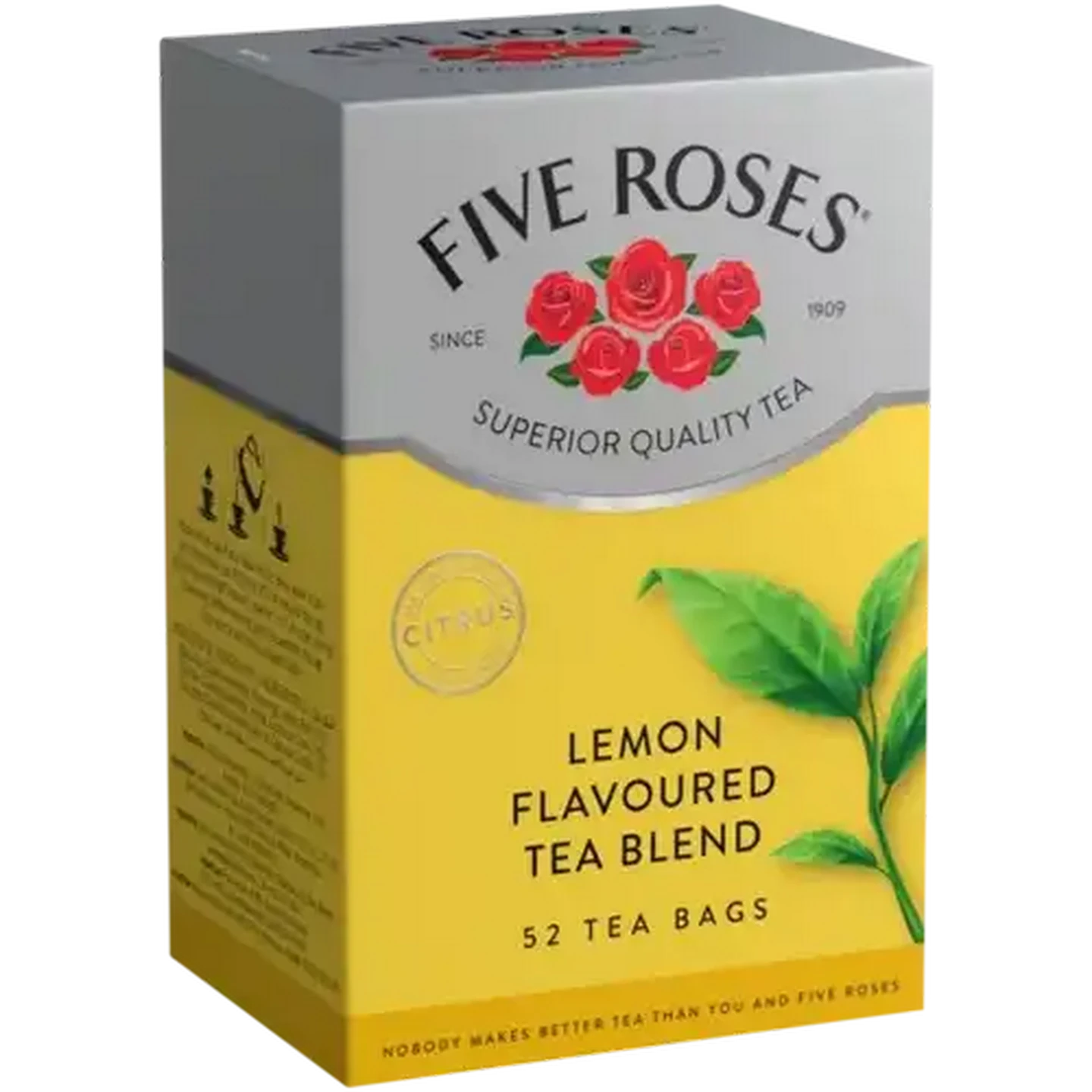 Checkers Sixty60 | Five Roses Lemon Flavoured Tea Bags 52 Pack