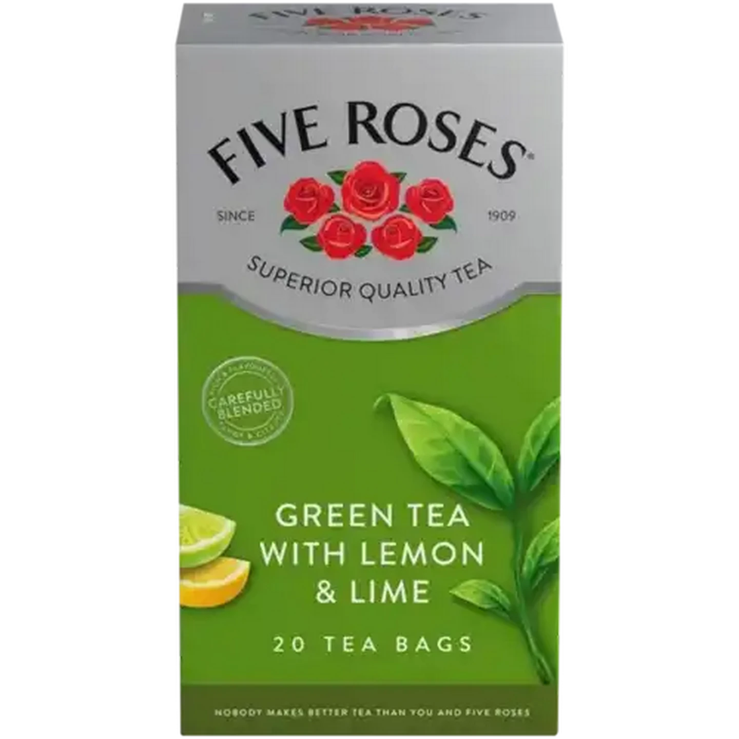 茶 LE st Checkers Sixty60 | Five Roses Green Tea with Lemon & Lime Teabags