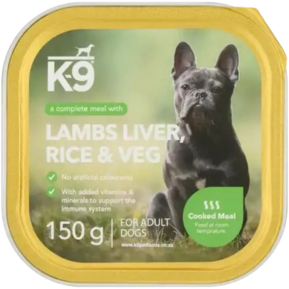 Checkers Sixty60 | K-9 Lambs Liver, Rice & Veg Adult Wet Dog Food 150g