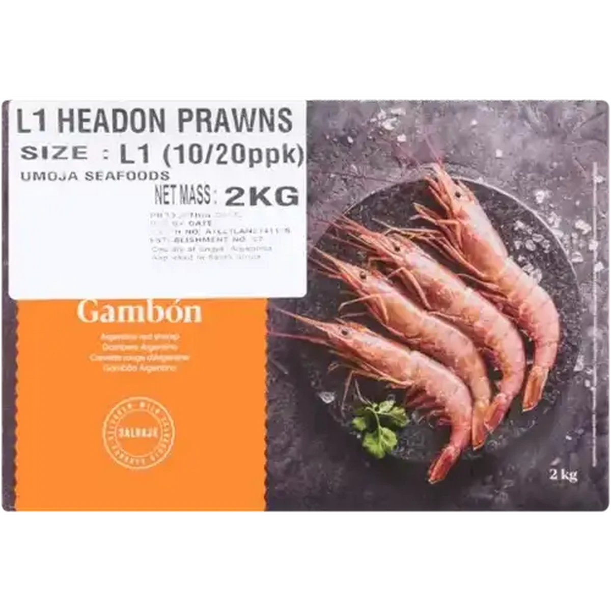 Checkers Sixty60 | uMoja Frozen Head-On Prawns 2kg
